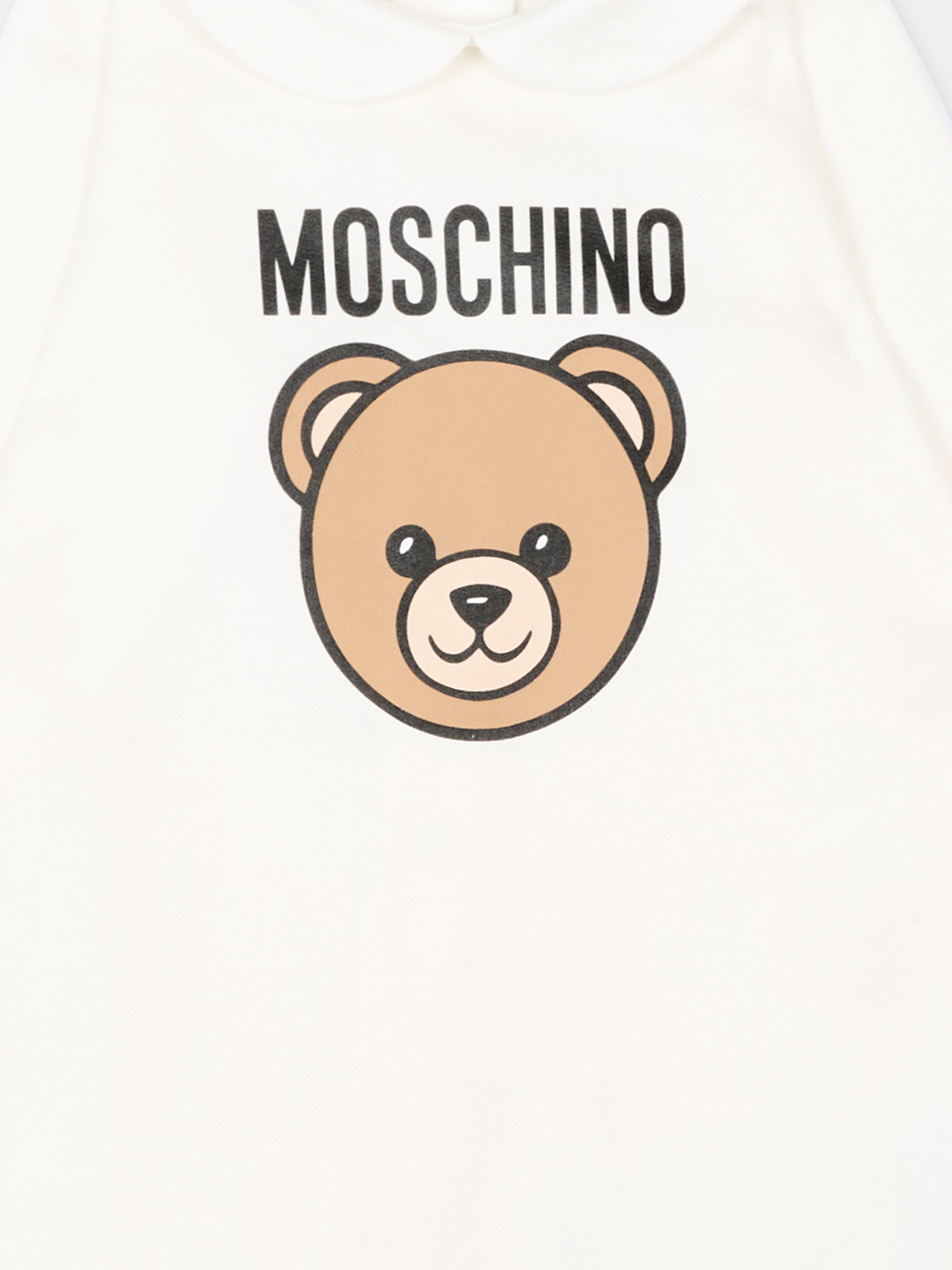 Tutina avorio per neonati con Teddy Bear,Moschino Kids,MUY08V LCA40 10063