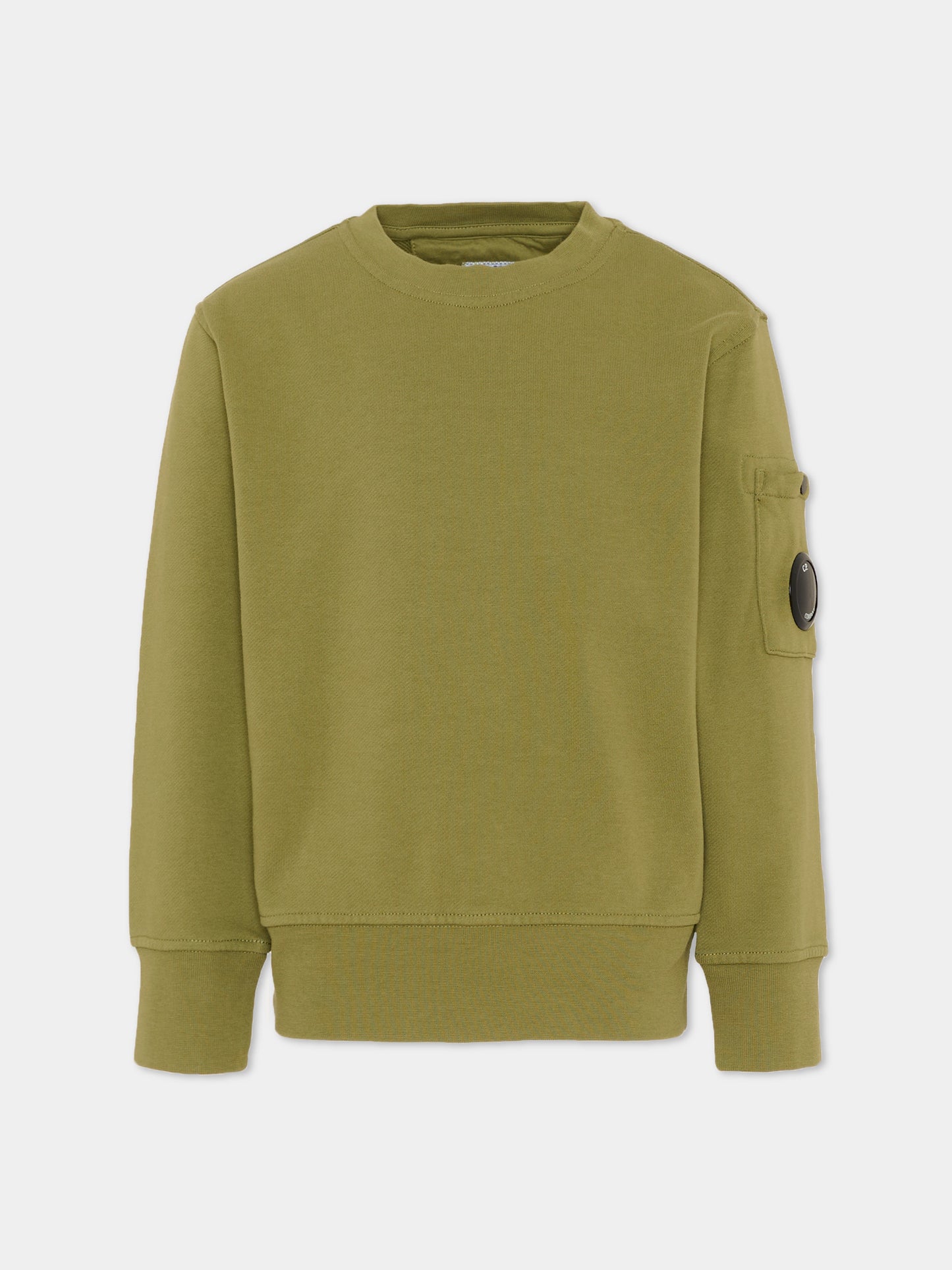 Felpa verde per bambino con lente,C. P. Company,CMF00X LCA76 30803