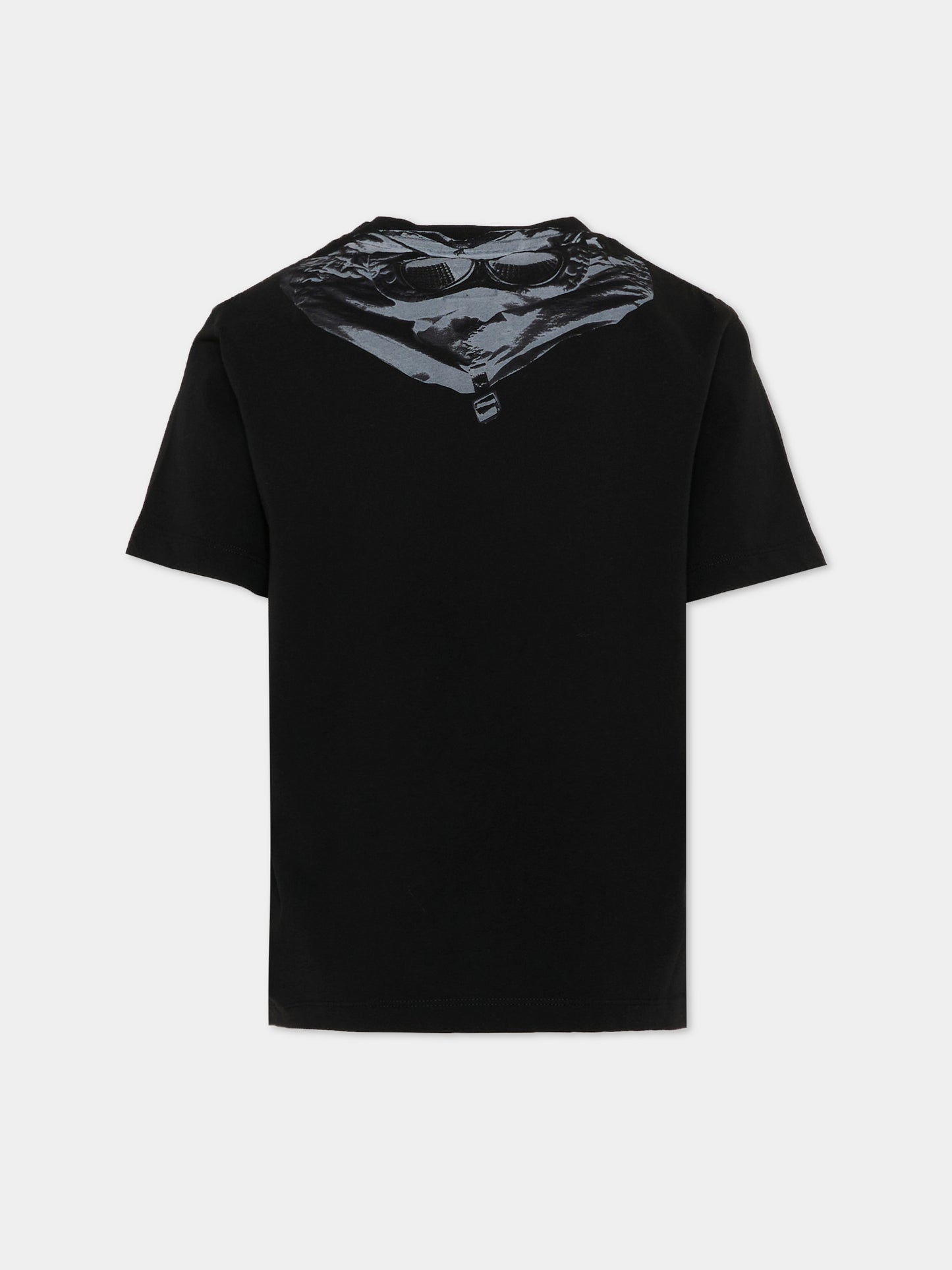T-shirt nera per bambino con logo,C. P. Company,COM006 LAA17 60100