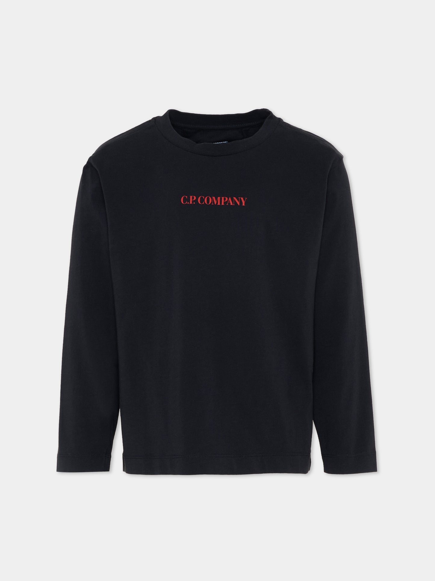 T-Shirt blu per bambino con logo,C. P. Company,CUO003 LAA17 41150