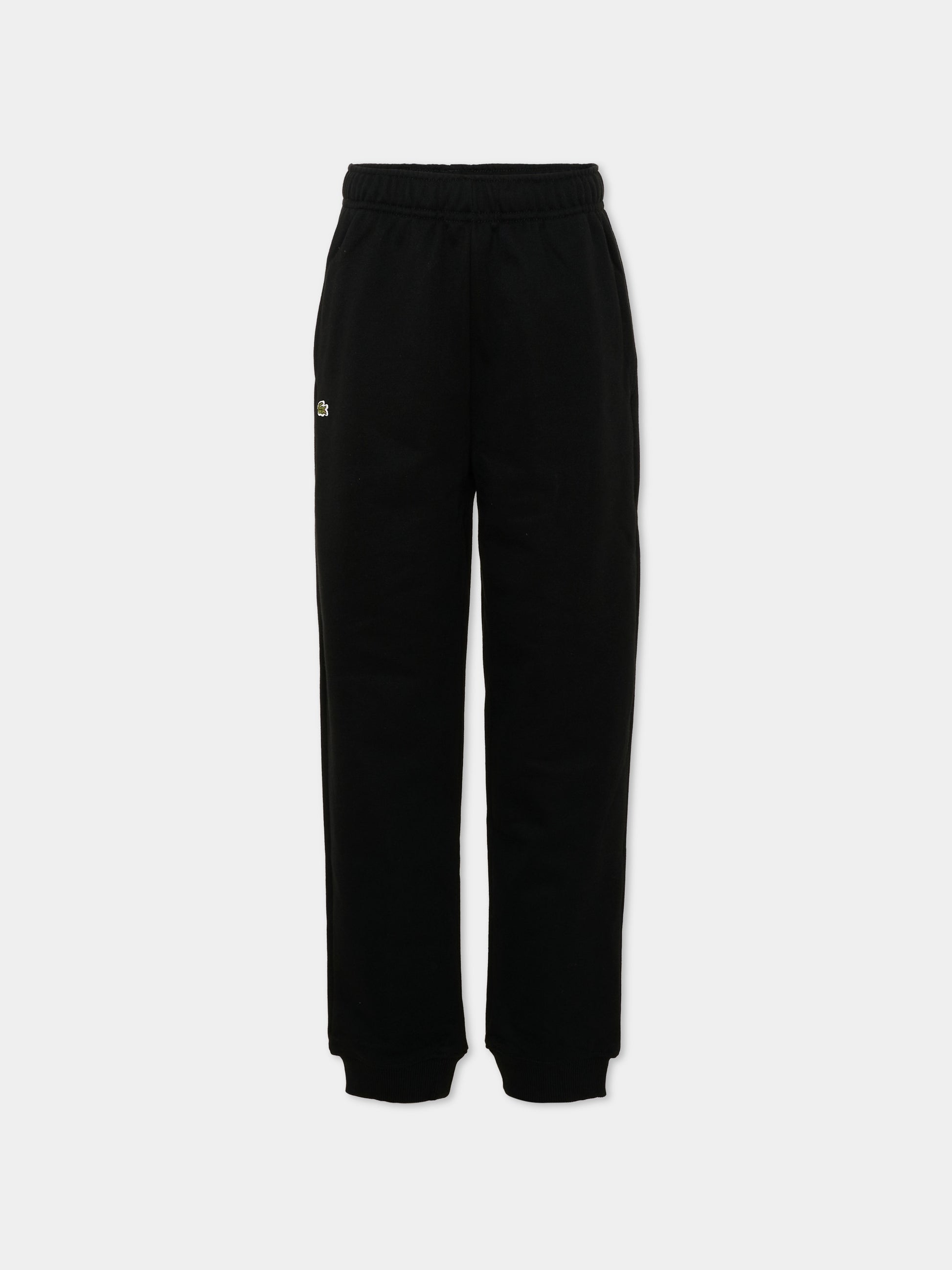 Pantalone nero per bambini con logo,Lacoste,7919 K96