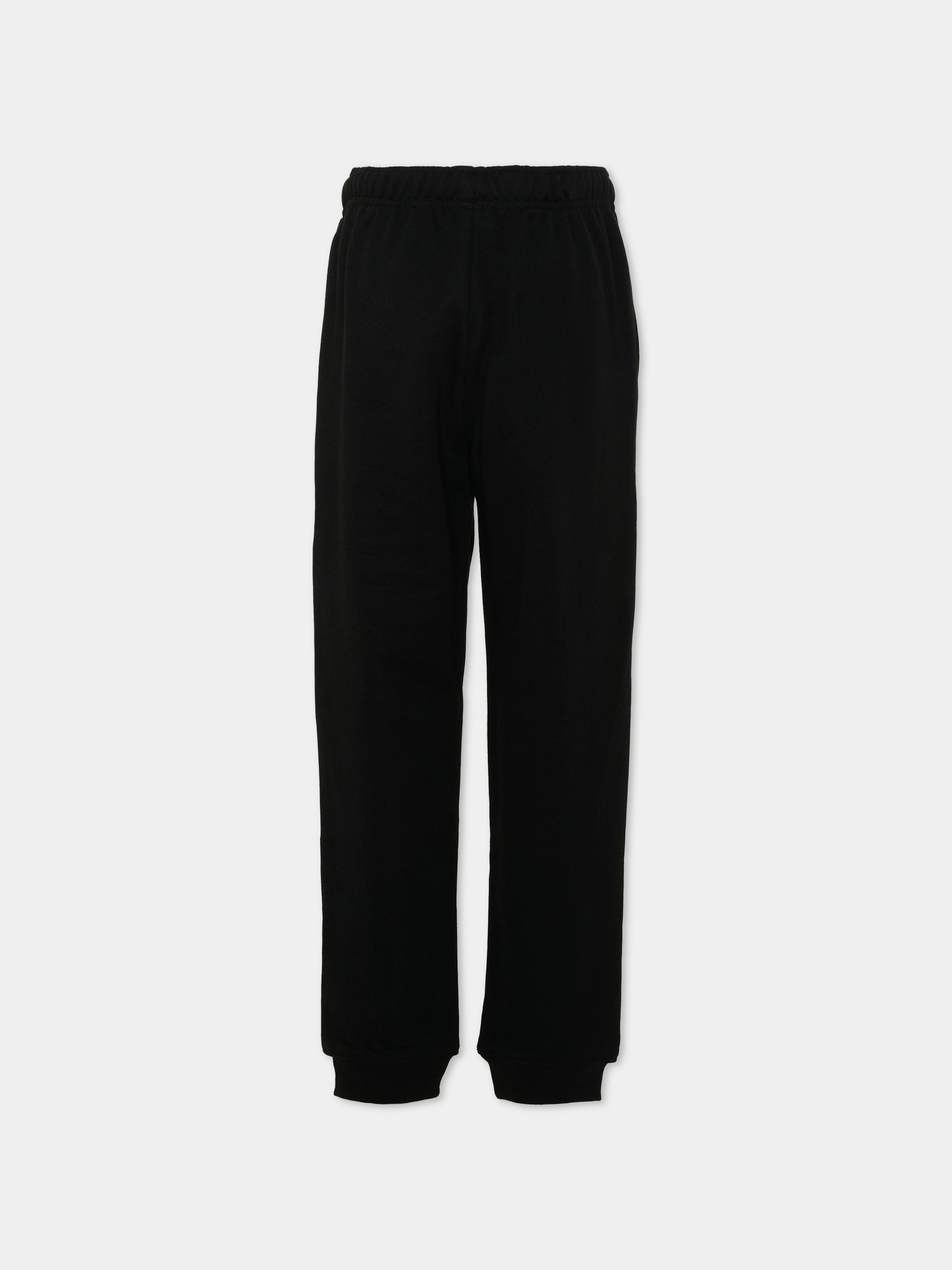 Pantalone nero per bambini con logo,Lacoste,7919 K96