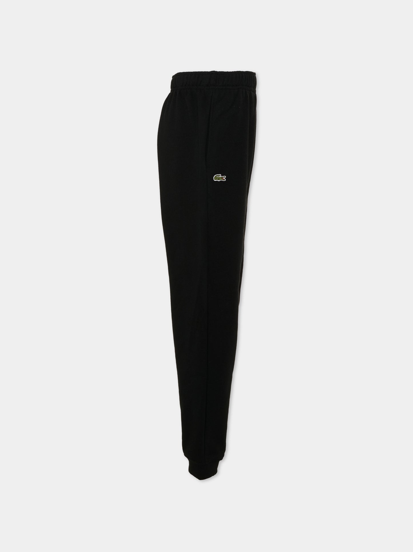 Pantalone nero per bambini con logo,Lacoste,7919 K96