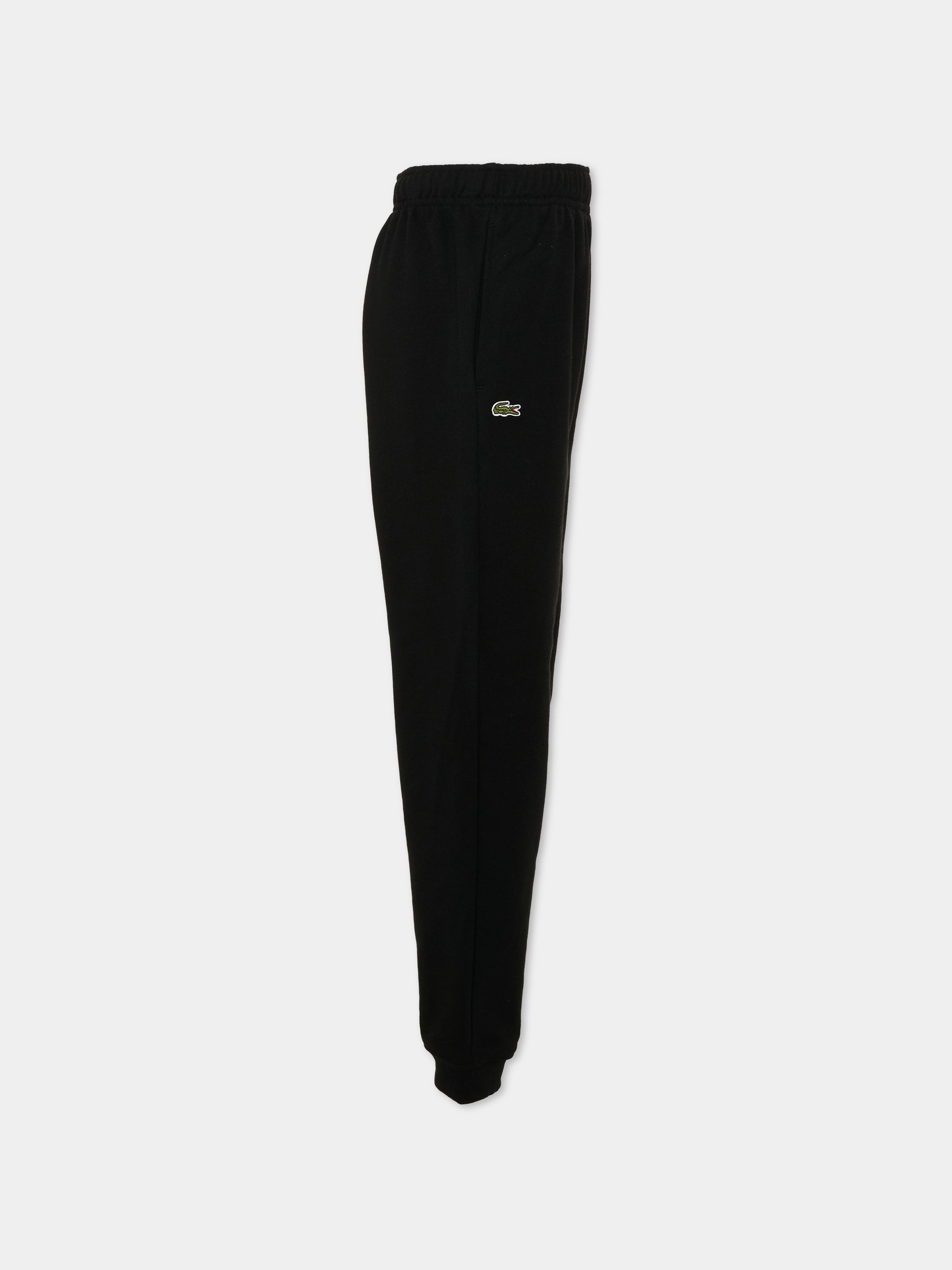 Pantalone nero per bambini con logo,Lacoste,7919 K96