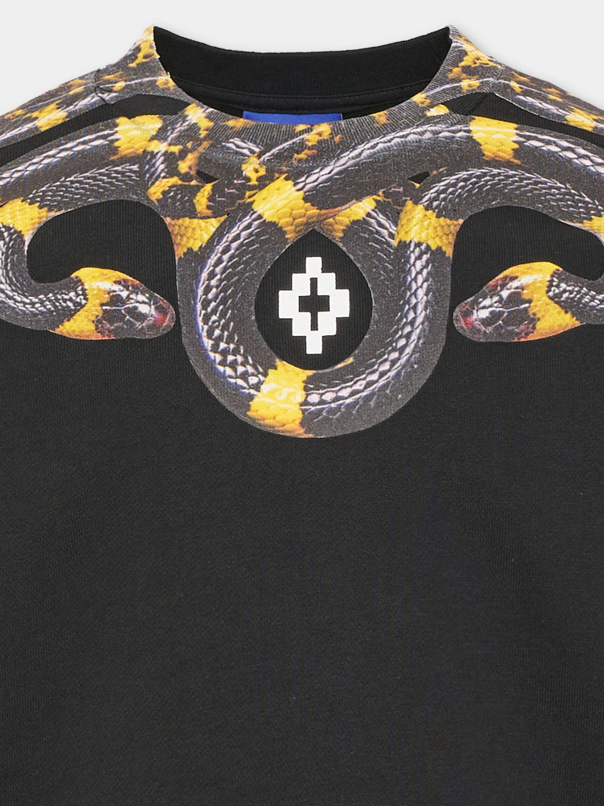 Felpa girocollo nera per bambino con serpente,County Of Milan Kids,F6CMJBSW021 110