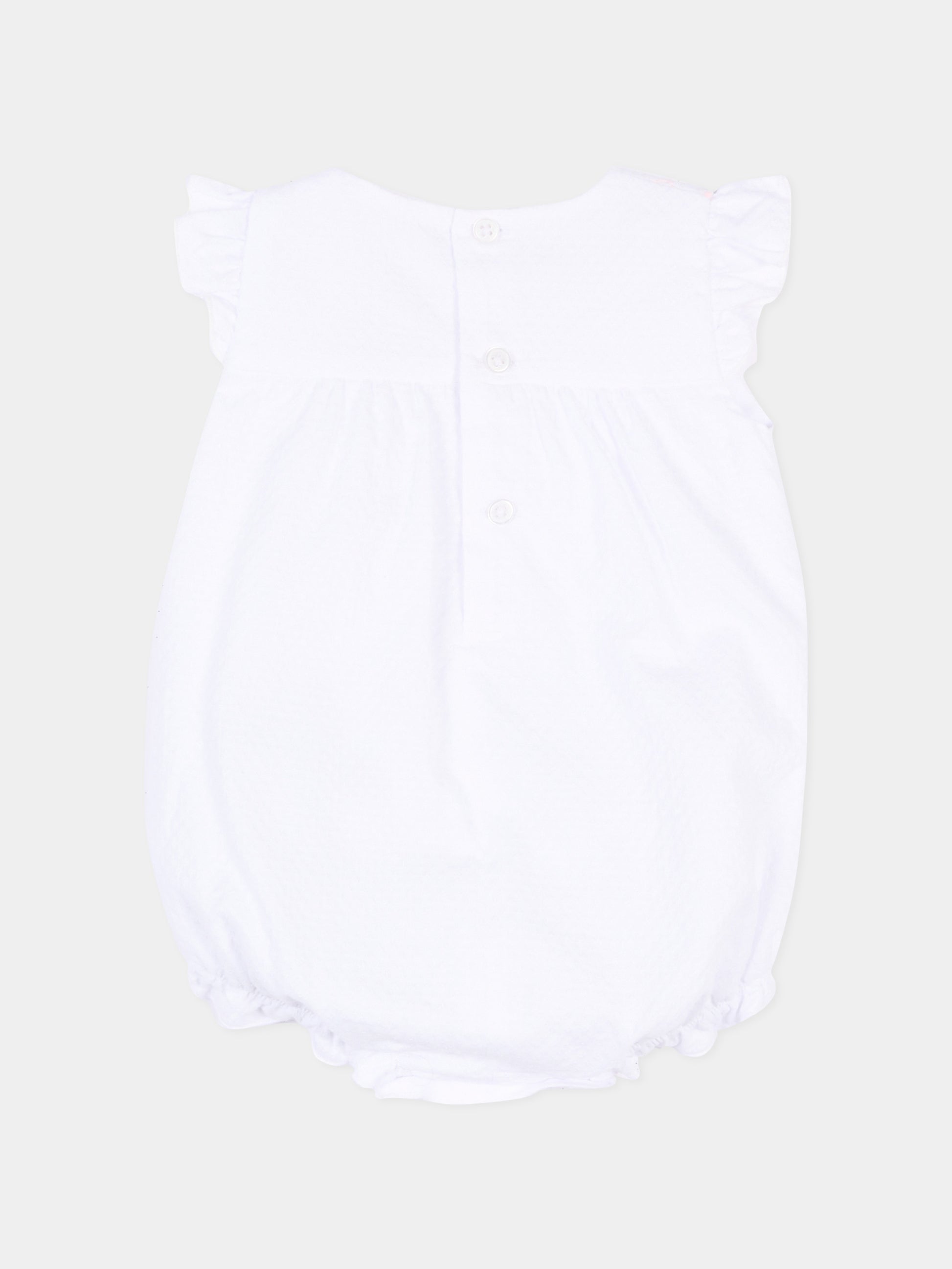 Pagliaccetto bianco per neonata,Paz Rodríguez,005 153394 01 T2070