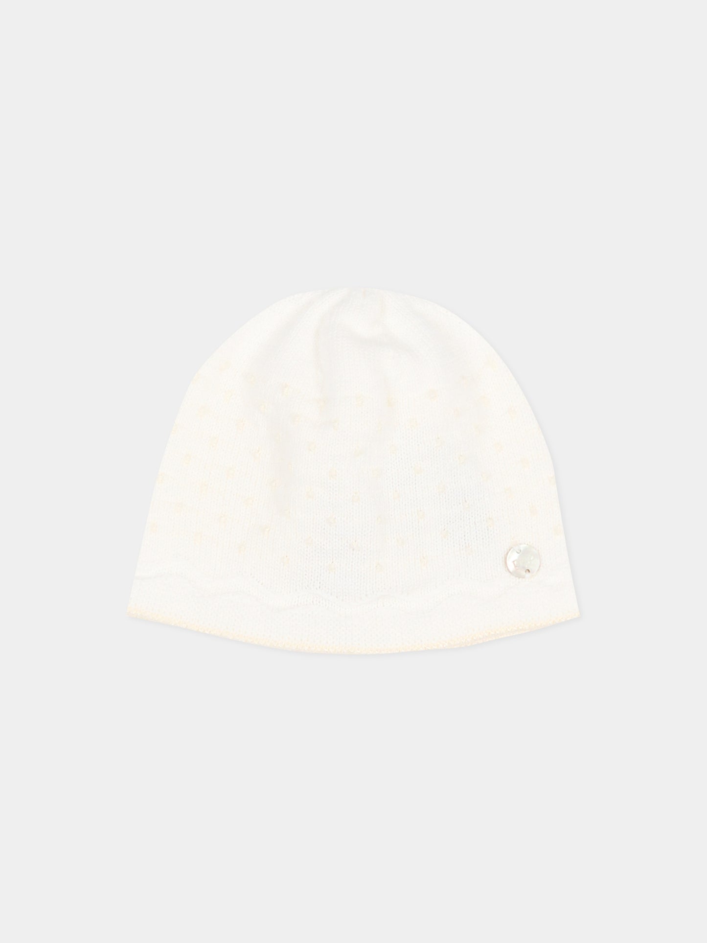 Cappellino avorio per neonati tricot,Paz Rodríguez,040 123234 6062 H82