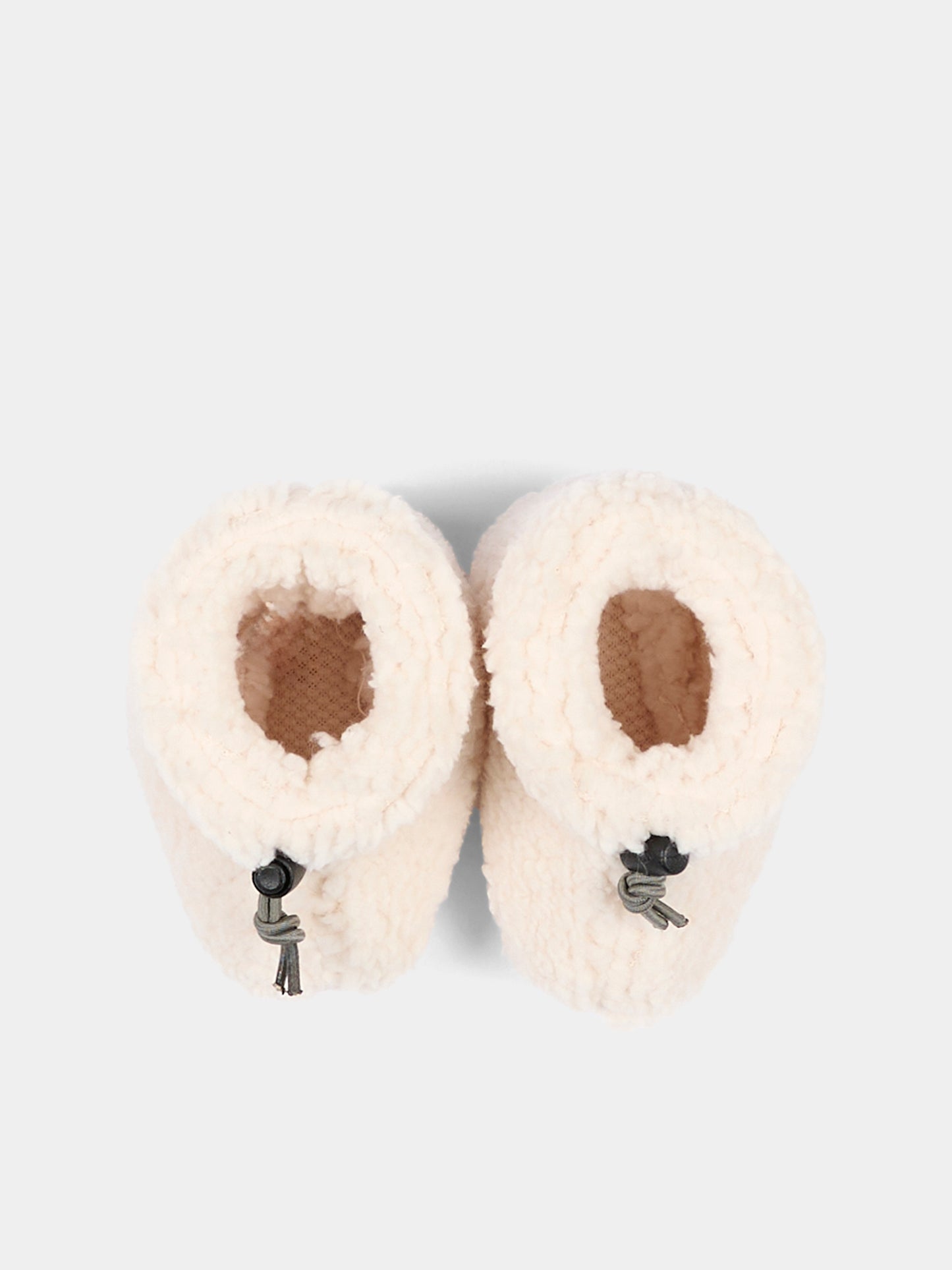 Babbucce avorio per neonati,Bamboom,1256TE00084 WARM WHITE
