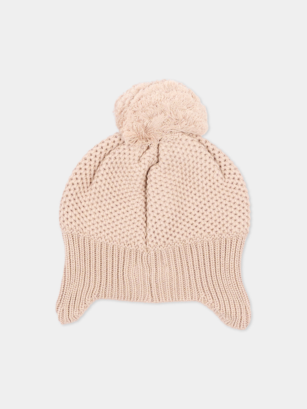 Cappello per neonata rosa con pompon,Bamboom,1279 VINTAGE PINK