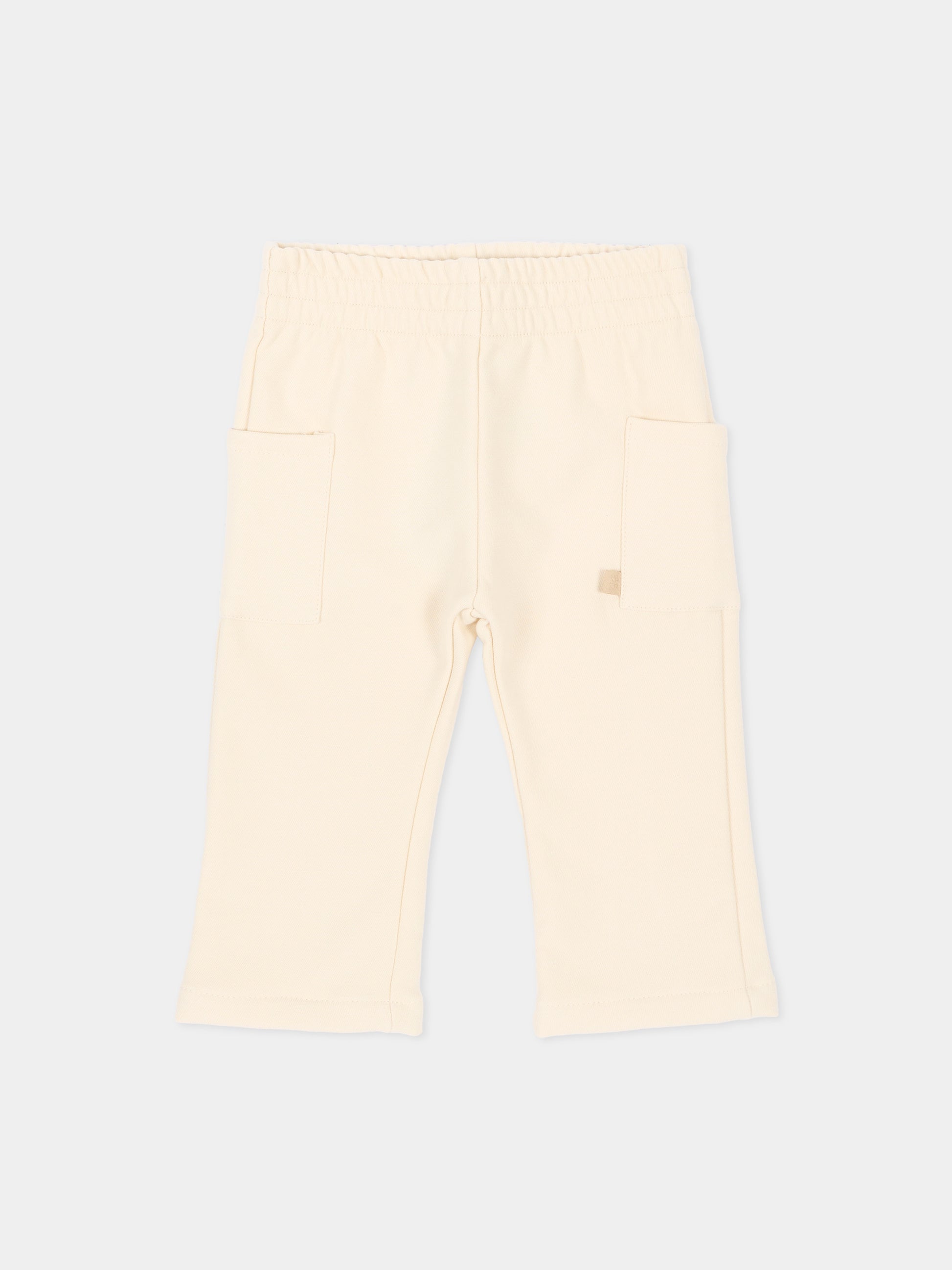 Pantalone avorio per neonati,Bamboom,1246TE00086 WARM WHITE