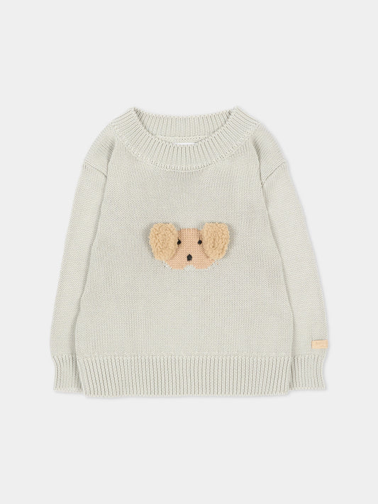 Maglione azzurro con cagnolino,Bamboom,1273 ACQUA