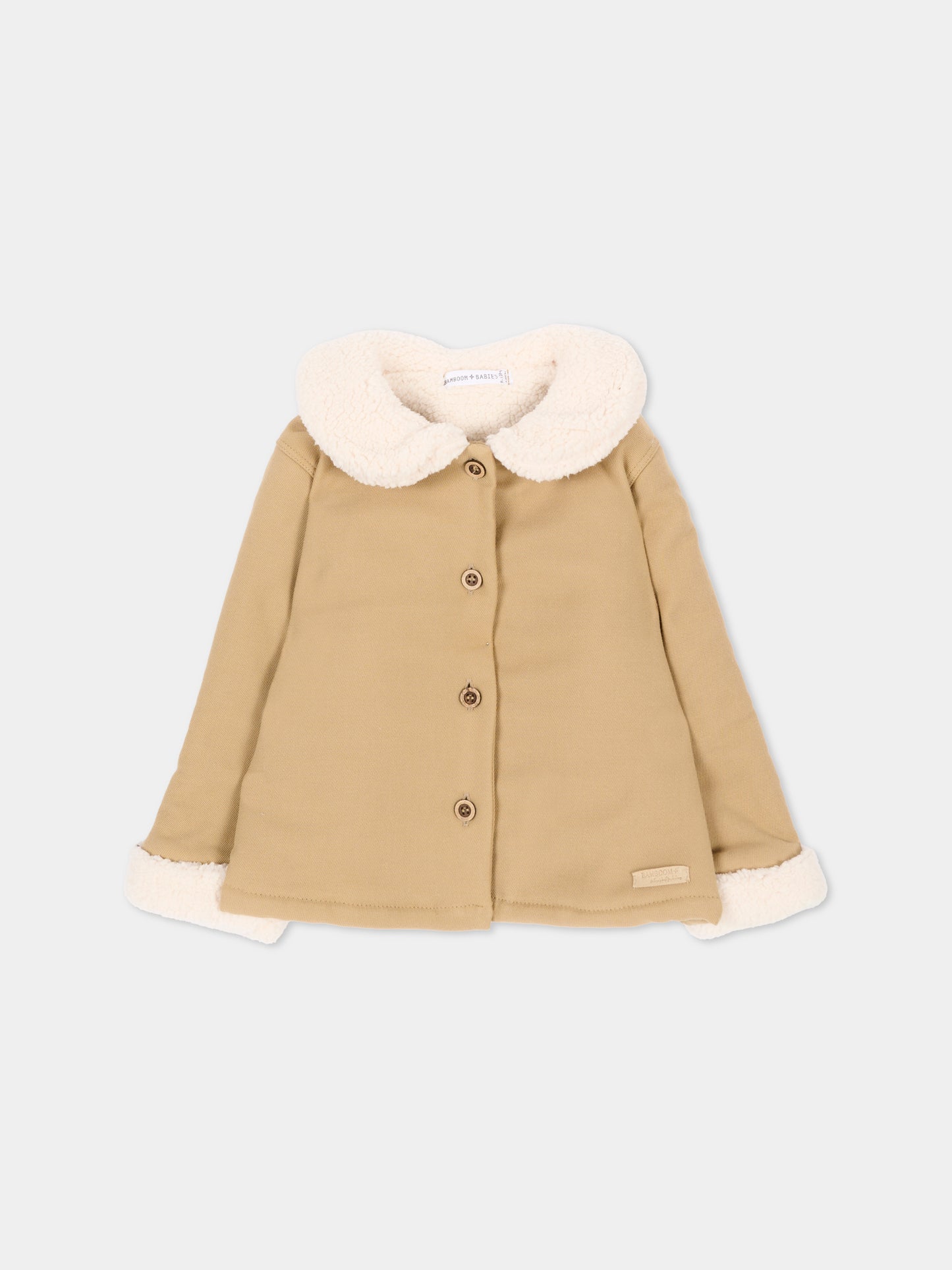 Cappotto beige per neonata,Bamboom,1233TE00086 SAFARI