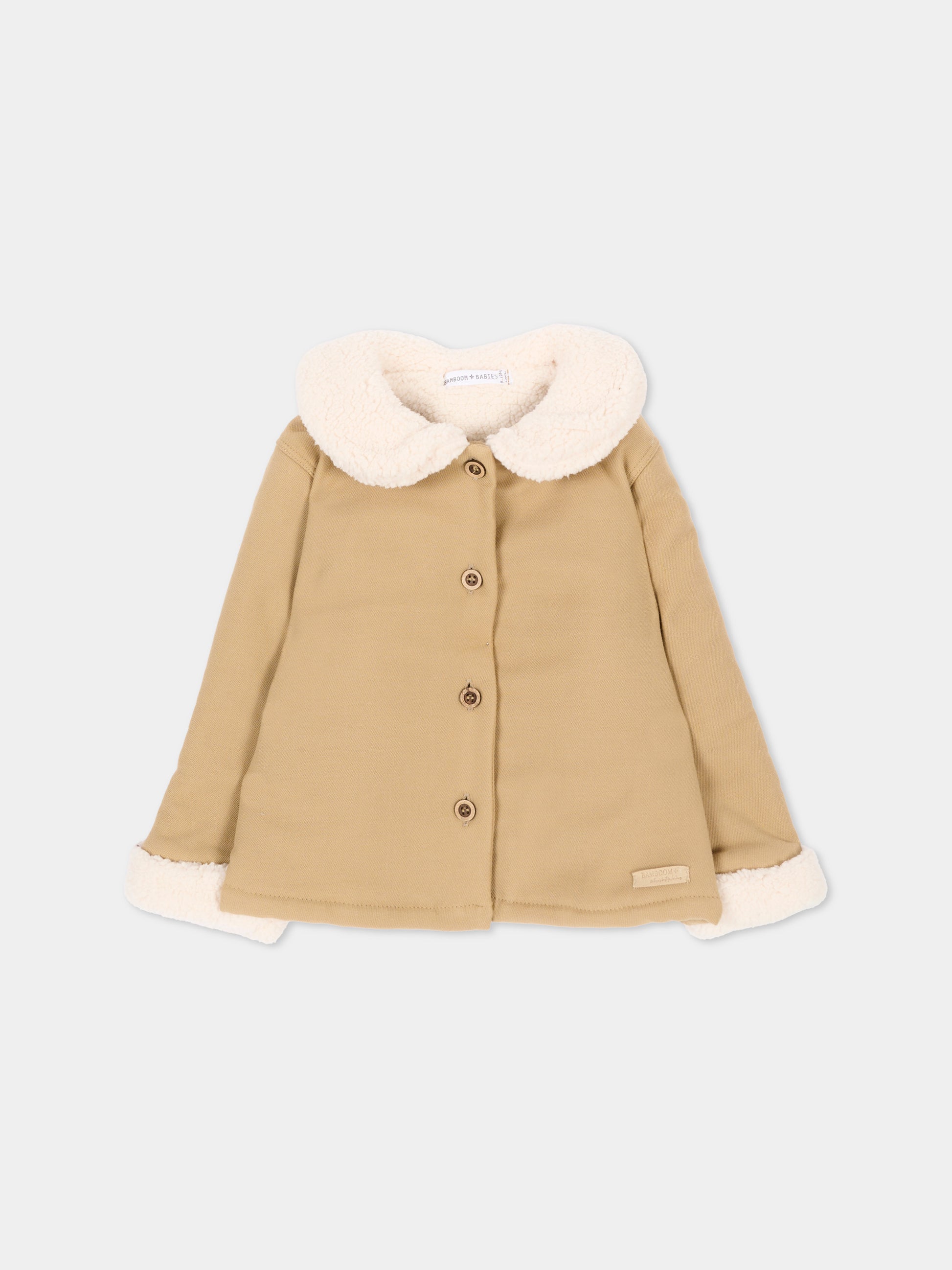 Cappotto beige per neonata,Bamboom,1233TE00086 SAFARI