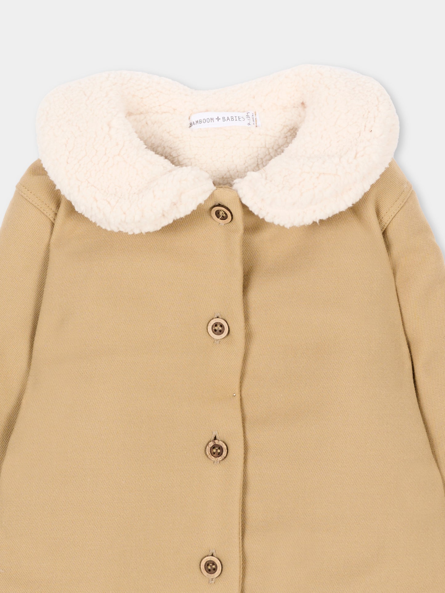 Cappotto beige per neonata,Bamboom,1233TE00086 SAFARI