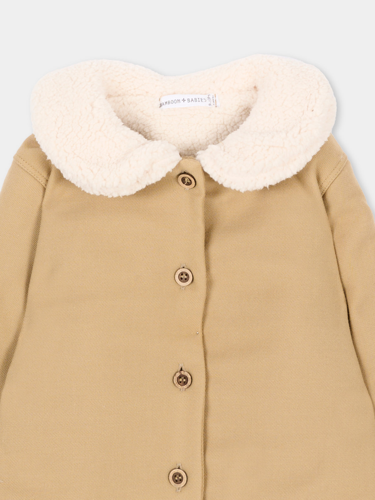 Cappotto beige per neonata,Bamboom,1233TE00086 SAFARI