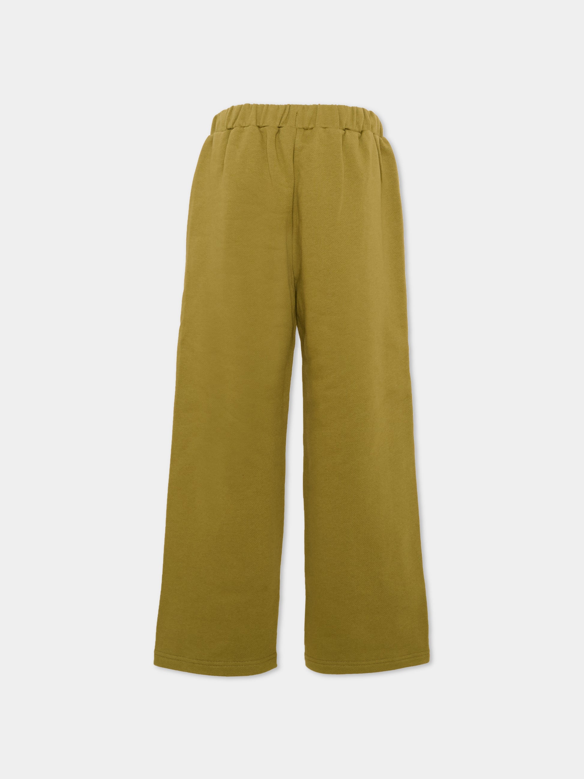 Pantalone verde per bambini con logo,Palm Angels,F6PAJBFP027 1529