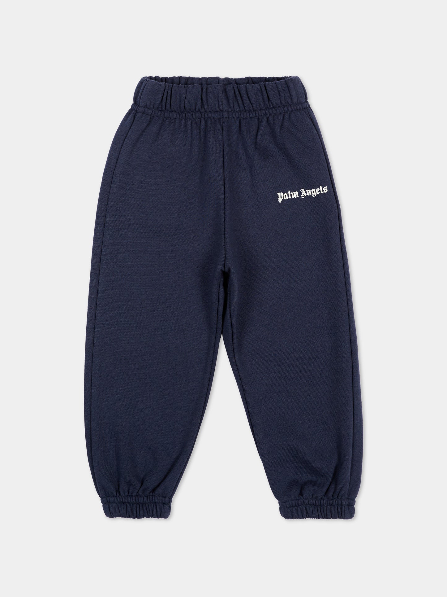 Pantalone blu per neonato con logo,Palm Angels,F6PANBFP221 1528