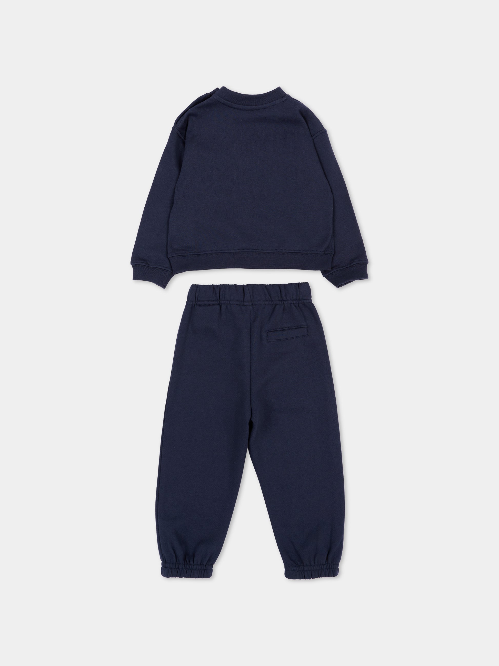 Completo sportivo lungo blu per neonato,Palm Angels,F6PANBTP197 1528