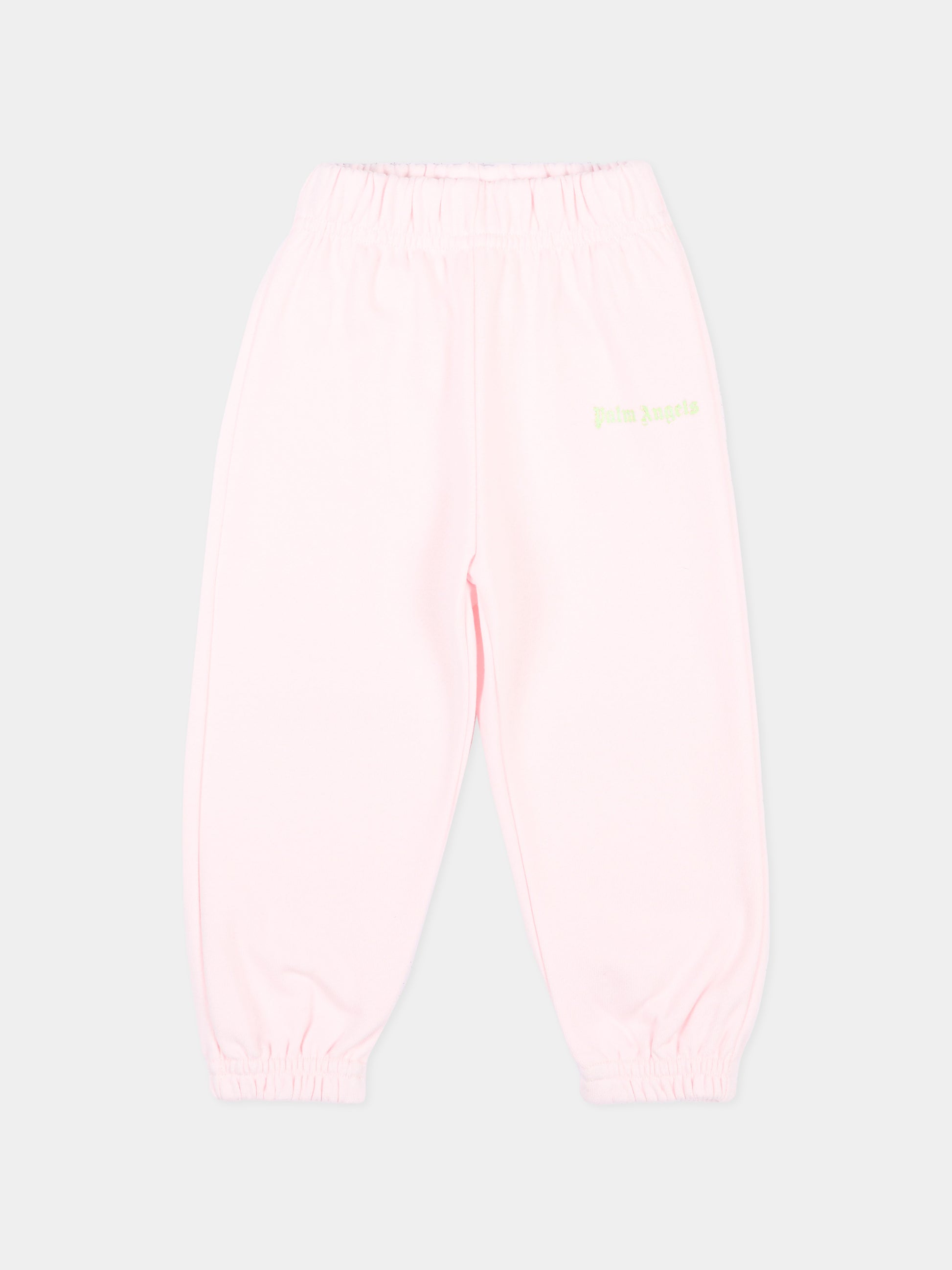 Pantalone rosa per neonata con logo,Palm Angels,F6PANGFP222 042