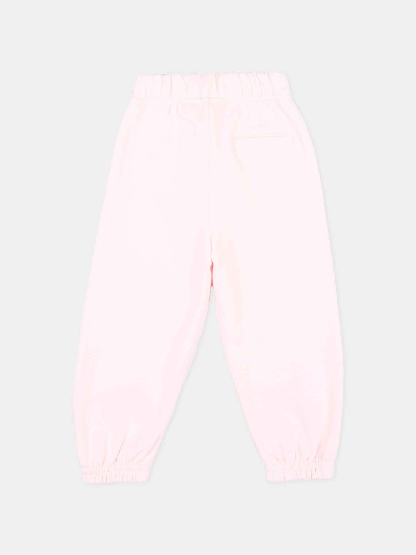 Pantalone rosa per neonata con logo,Palm Angels,F6PANGFP222 042