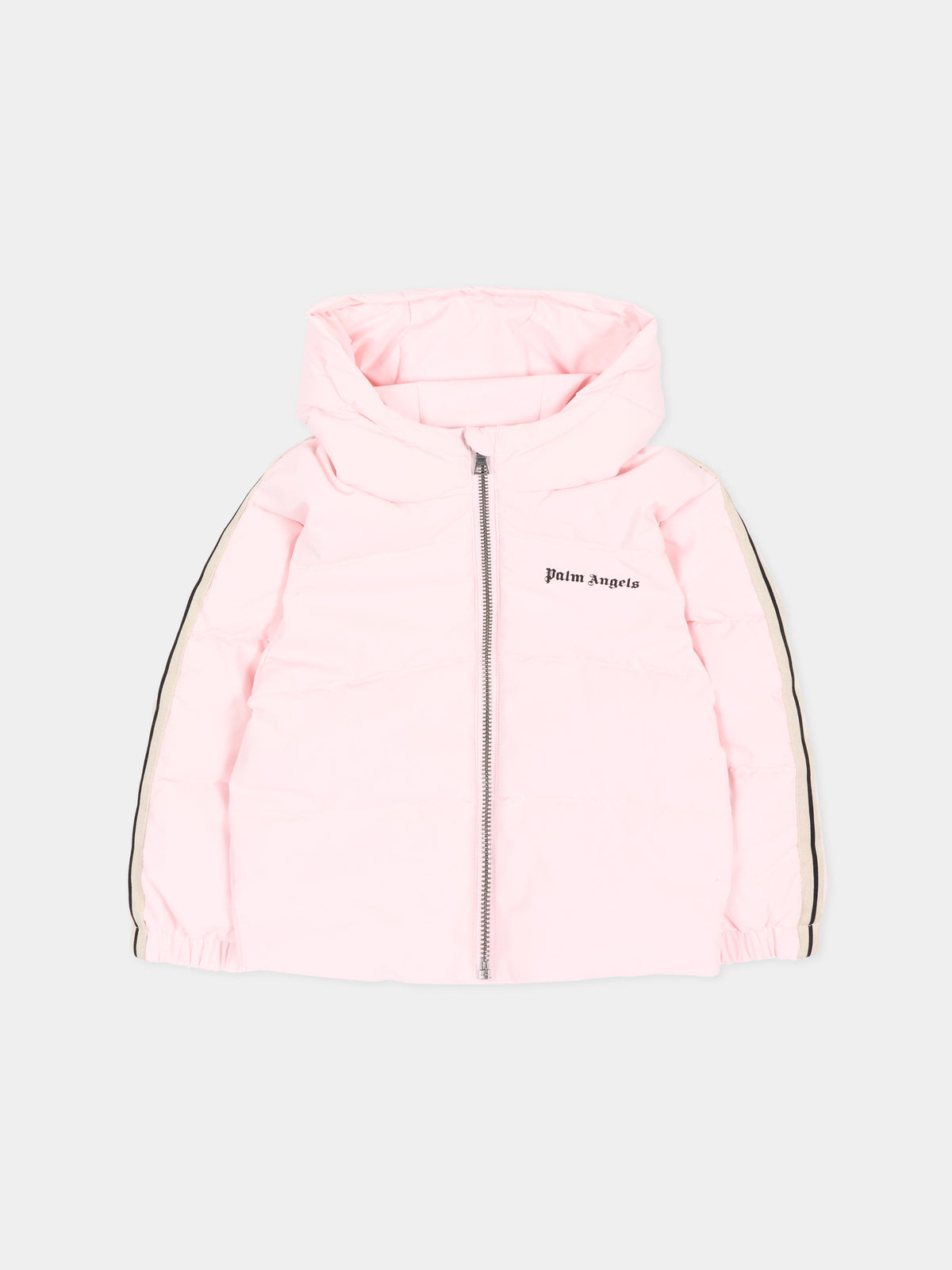 Piumino rosa per neonata con logo,Palm Angels,F6PANGPF206 042