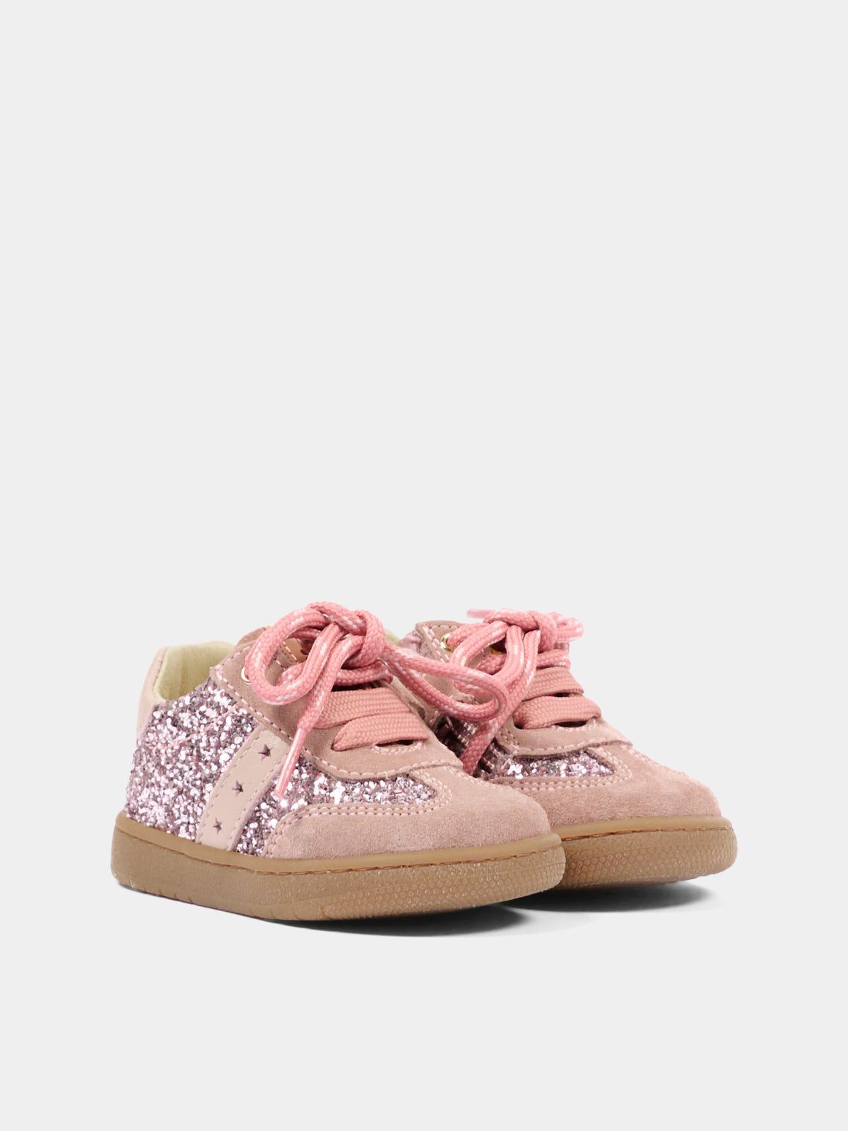 Sneakers rosa per neonata glitterate,Walkey,Y1A9 44378 1999X967