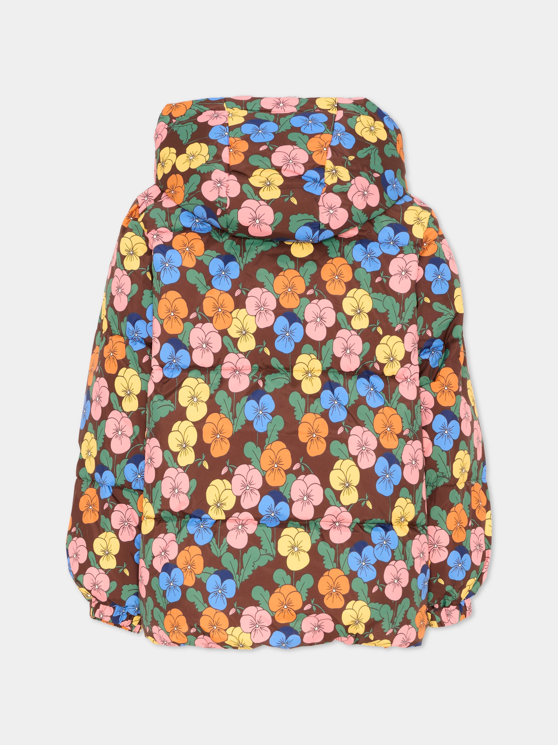 Piumino multicolor per bambina floreale,Mini Rodini,2671010800