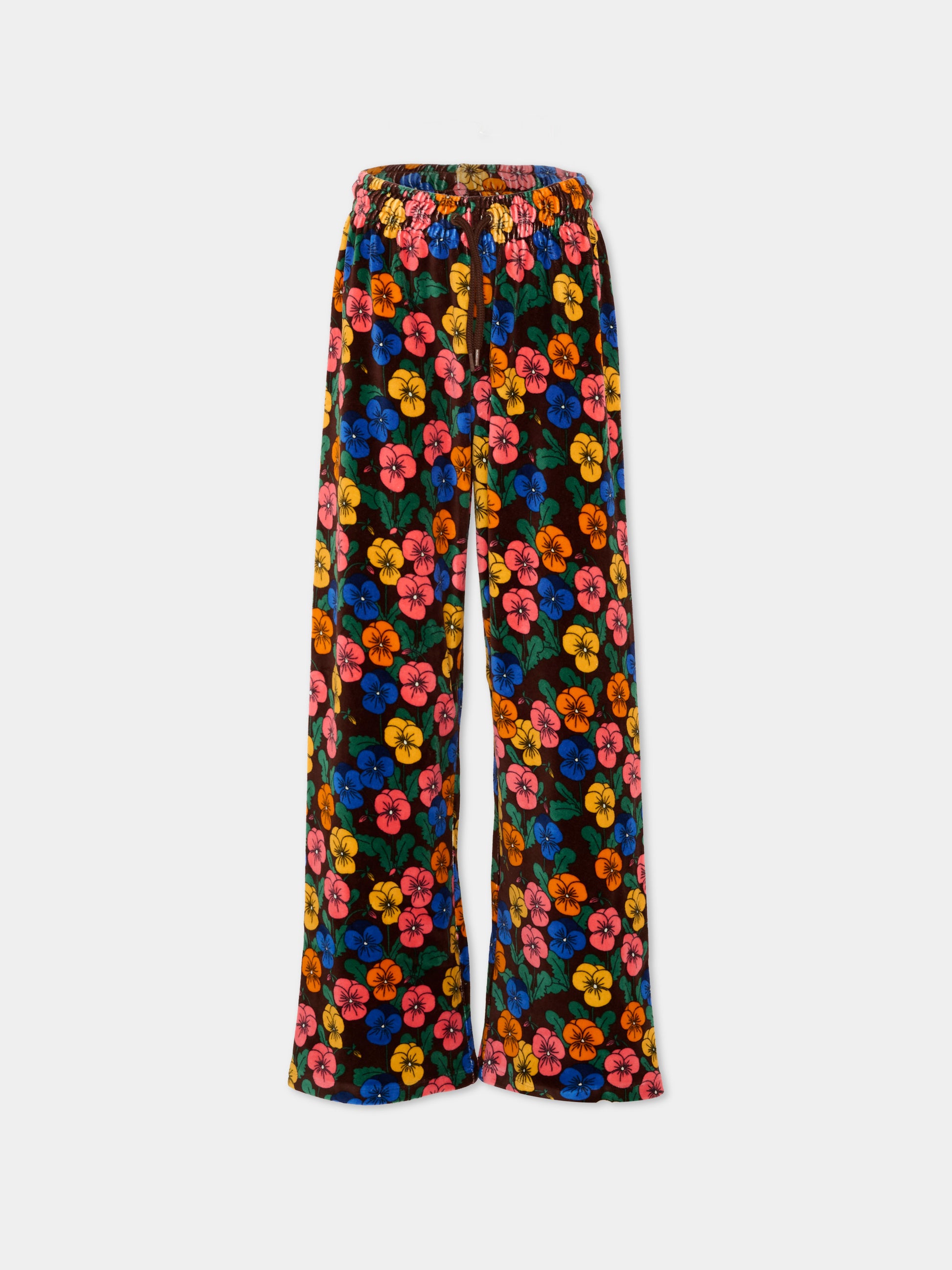 Pantalone multicolor per bambina floreale,Mini Rodini,2673012900