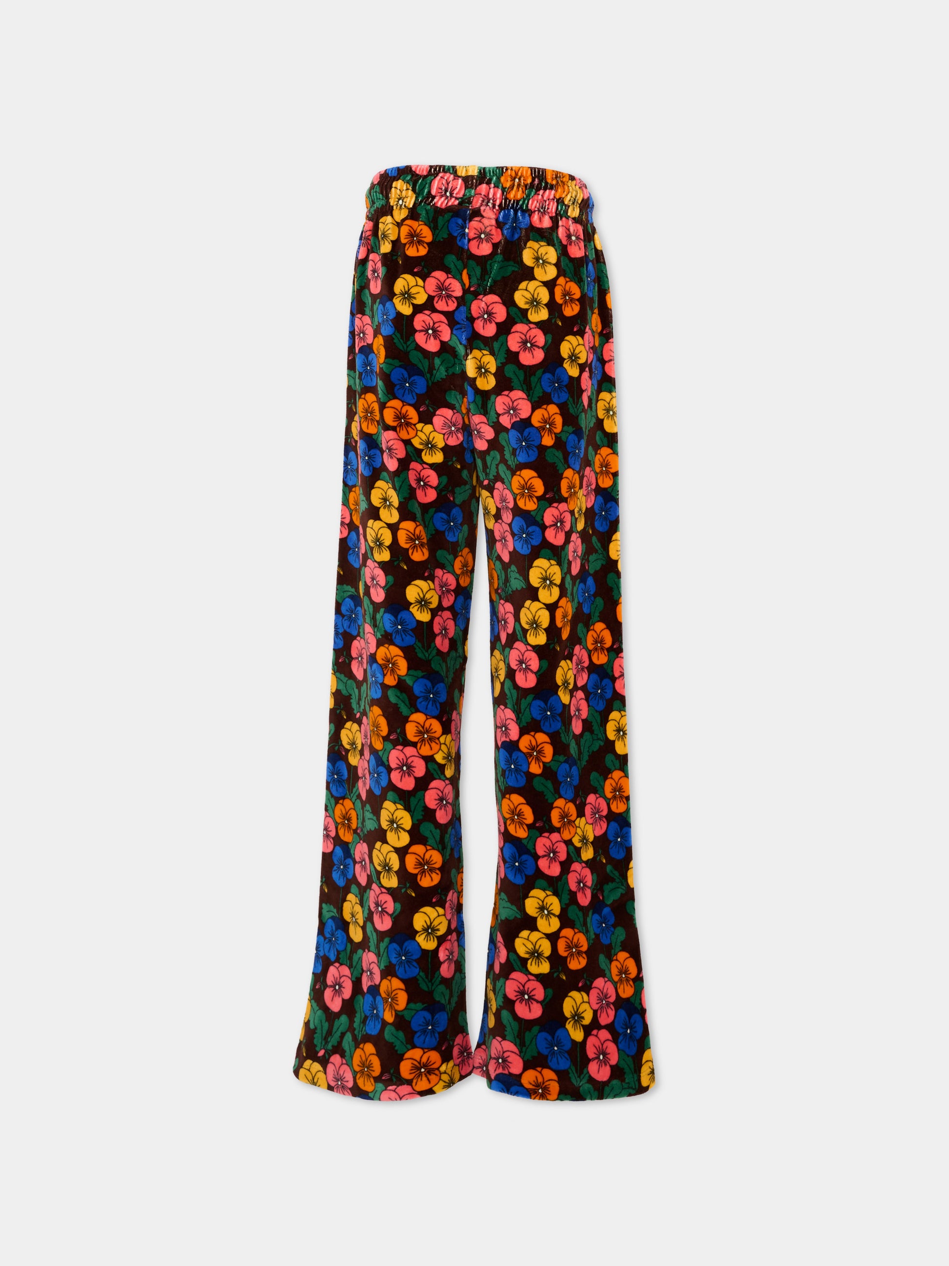 Pantalone multicolor per bambina floreale,Mini Rodini,2673012900