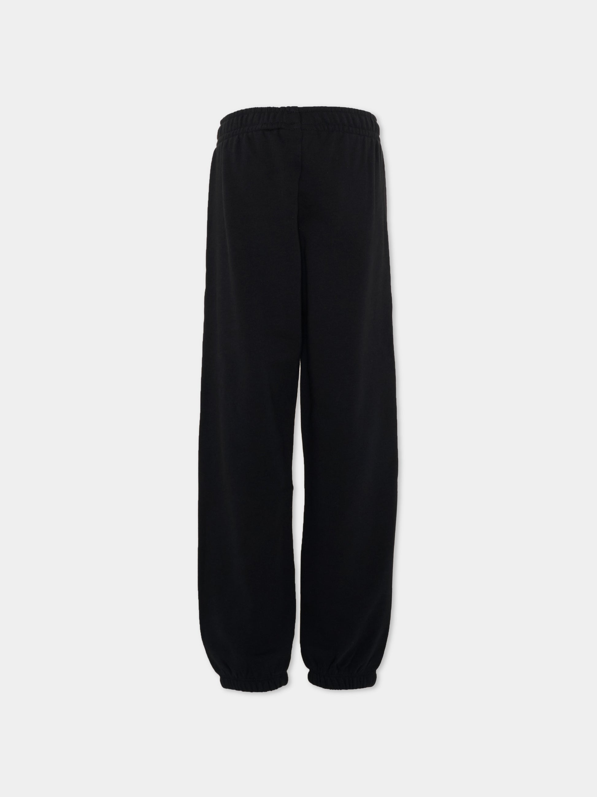 Pantalone nero per bambini con coniglio,Mini Rodini,2673012099