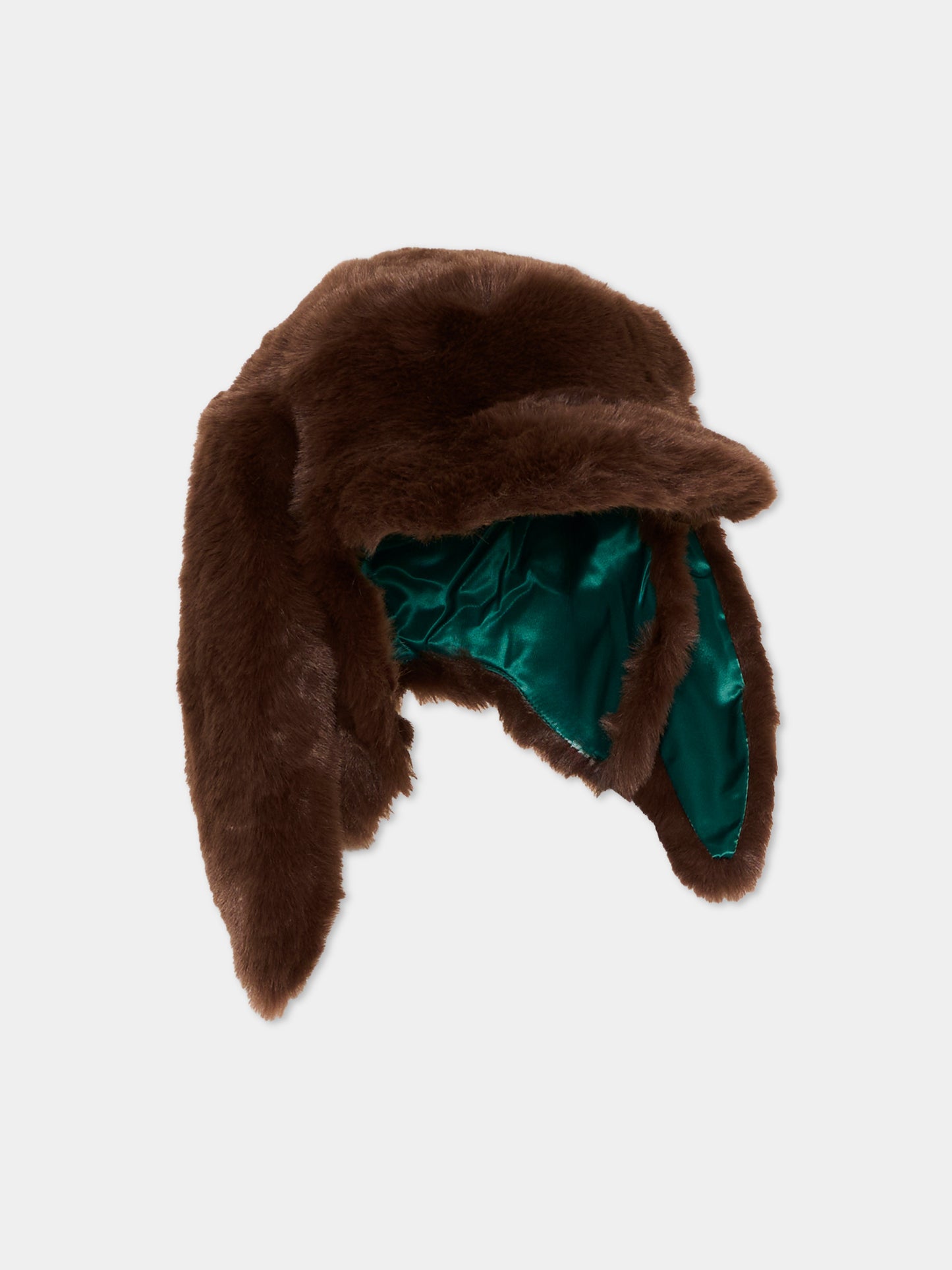 Cappello marrone per bambini con paraorecchie,Mini Rodini,2676511016
