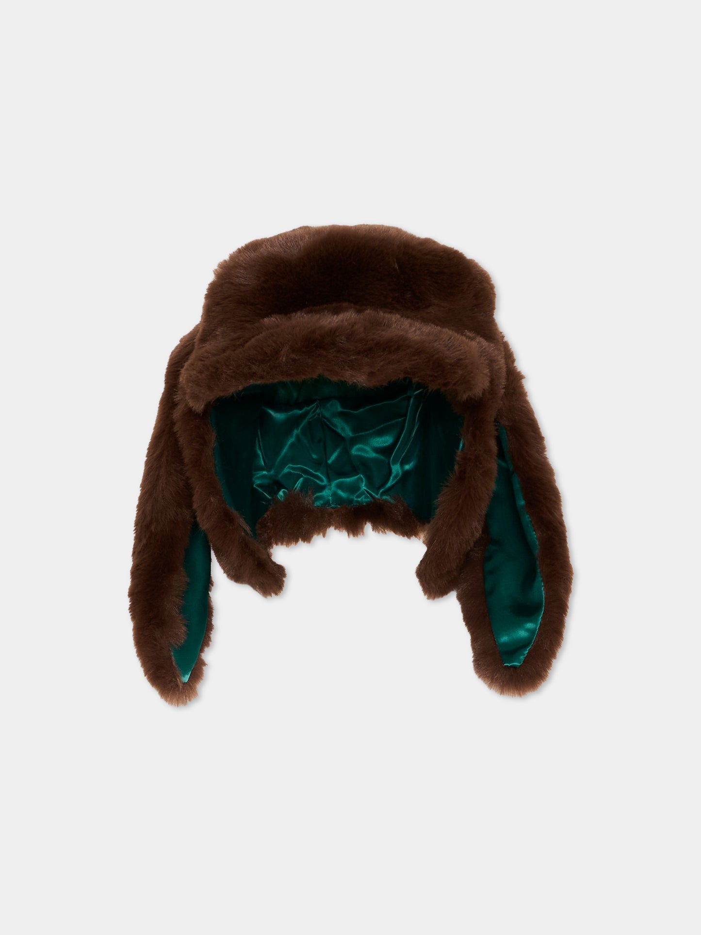 Cappello marrone per bambini con paraorecchie,Mini Rodini,2676511016