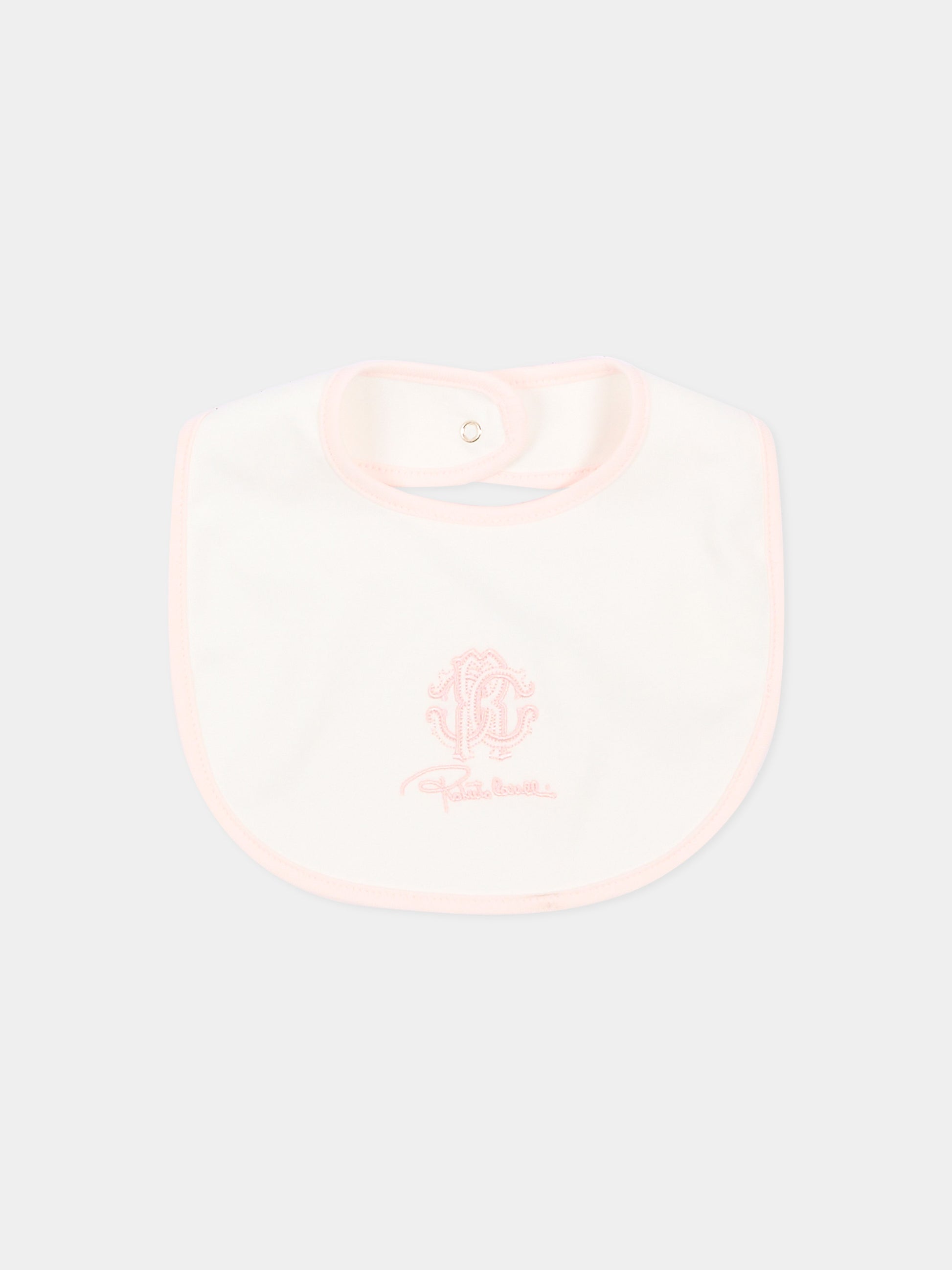 Set tutina rosa per neonata con logo,Roberto Cavalli Kids,CLA26051TU PINK_H/ACC
