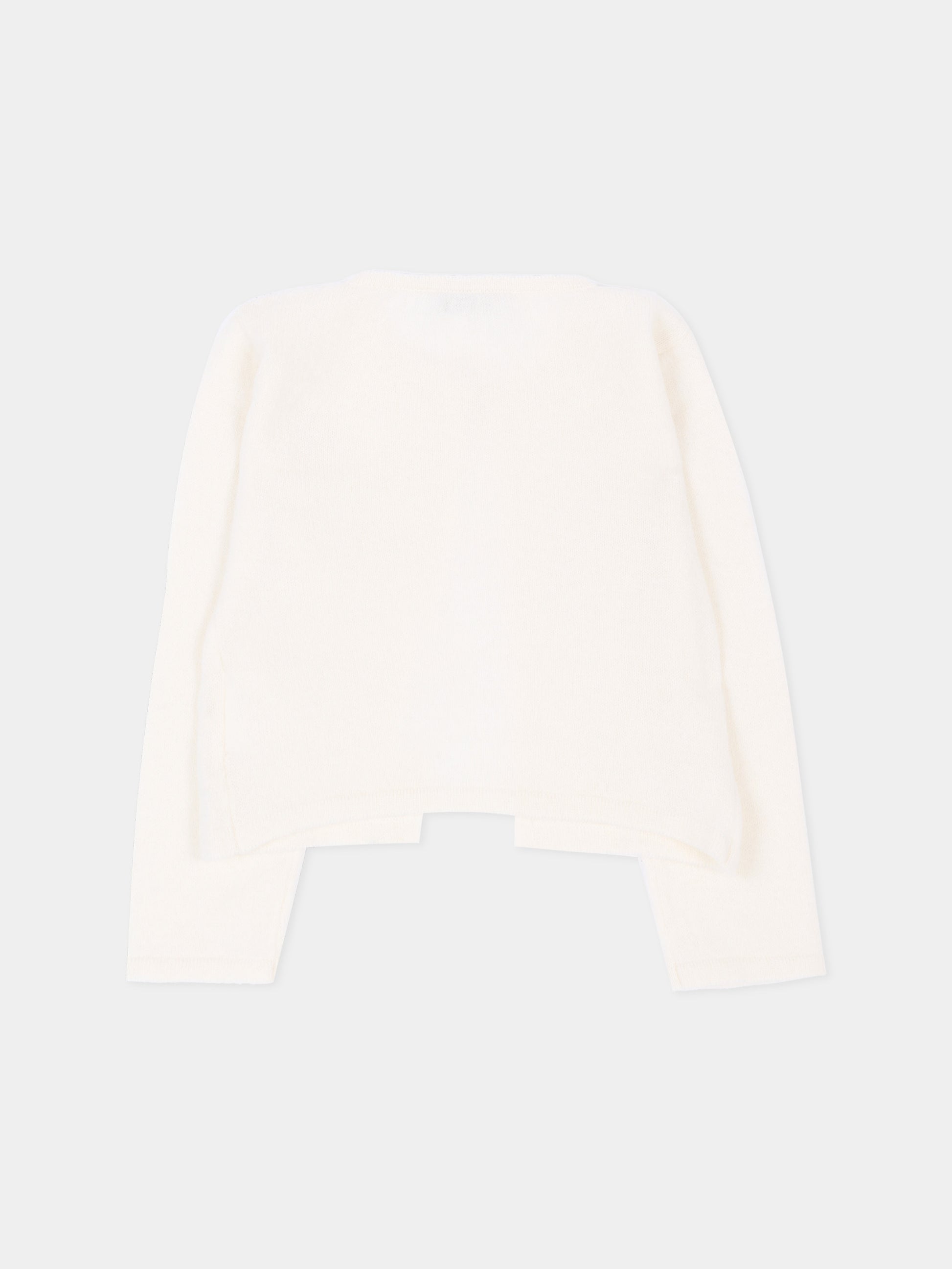 Cardigan avorio per neonata,Roberto Cavalli Kids,CLA26061CD AVORIO_C.C
