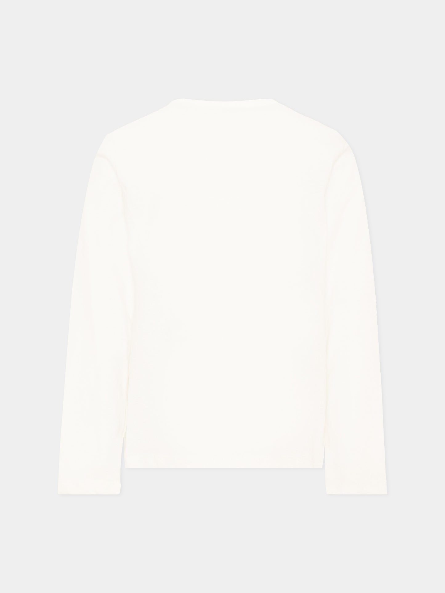 T-Shirt avorio per bambini con logo,Roberto Cavalli Kids,CGA26112TS AVORIO_C.C