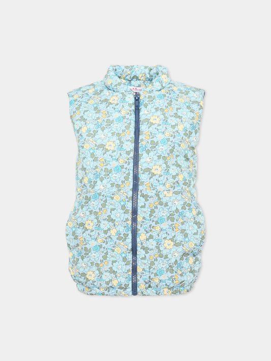 Gilet celeste Liberty per bambina,Pesciolino Rosso,PMSM 30 S 183