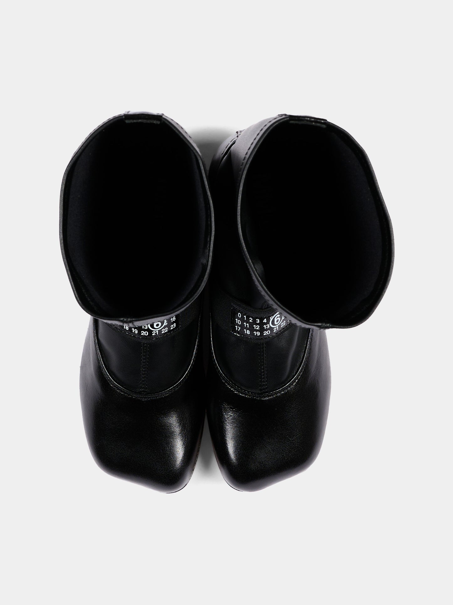 Stivale nero per bambina con logo,Mm6 Maison Margiela,83896 VAR1