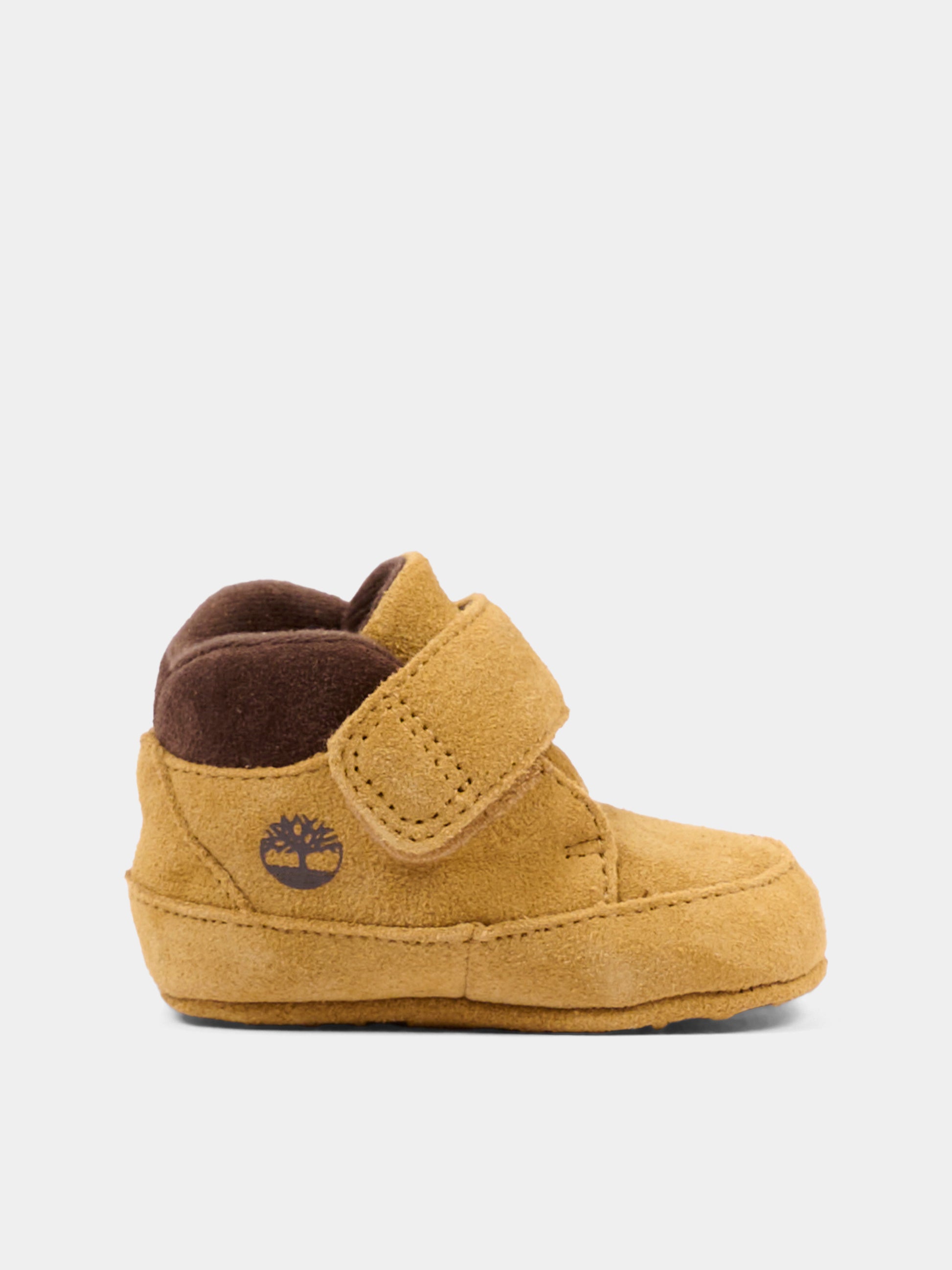 Sneakers alte beige per neonato con logo,Timberland,TB0A6H8GEZ01