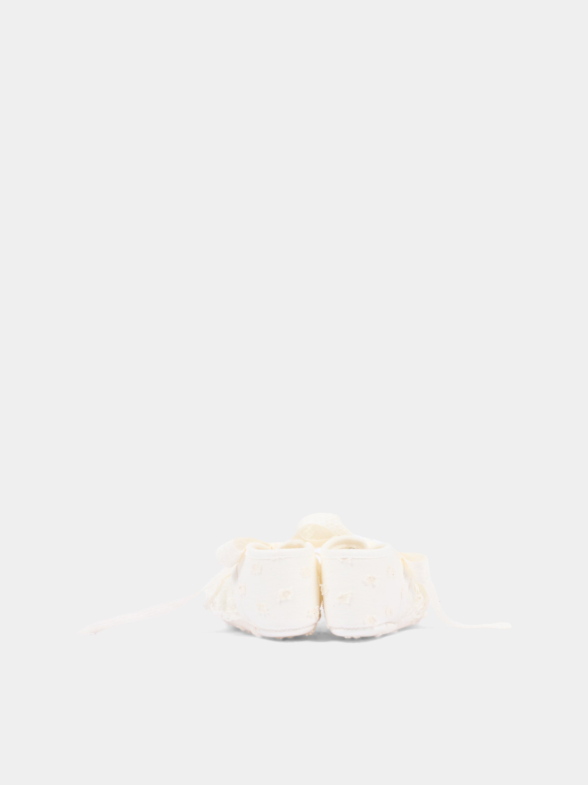 Ballerine avorio per neonata con fiocco,Paz Rodríguez,035 154025 60 T2235