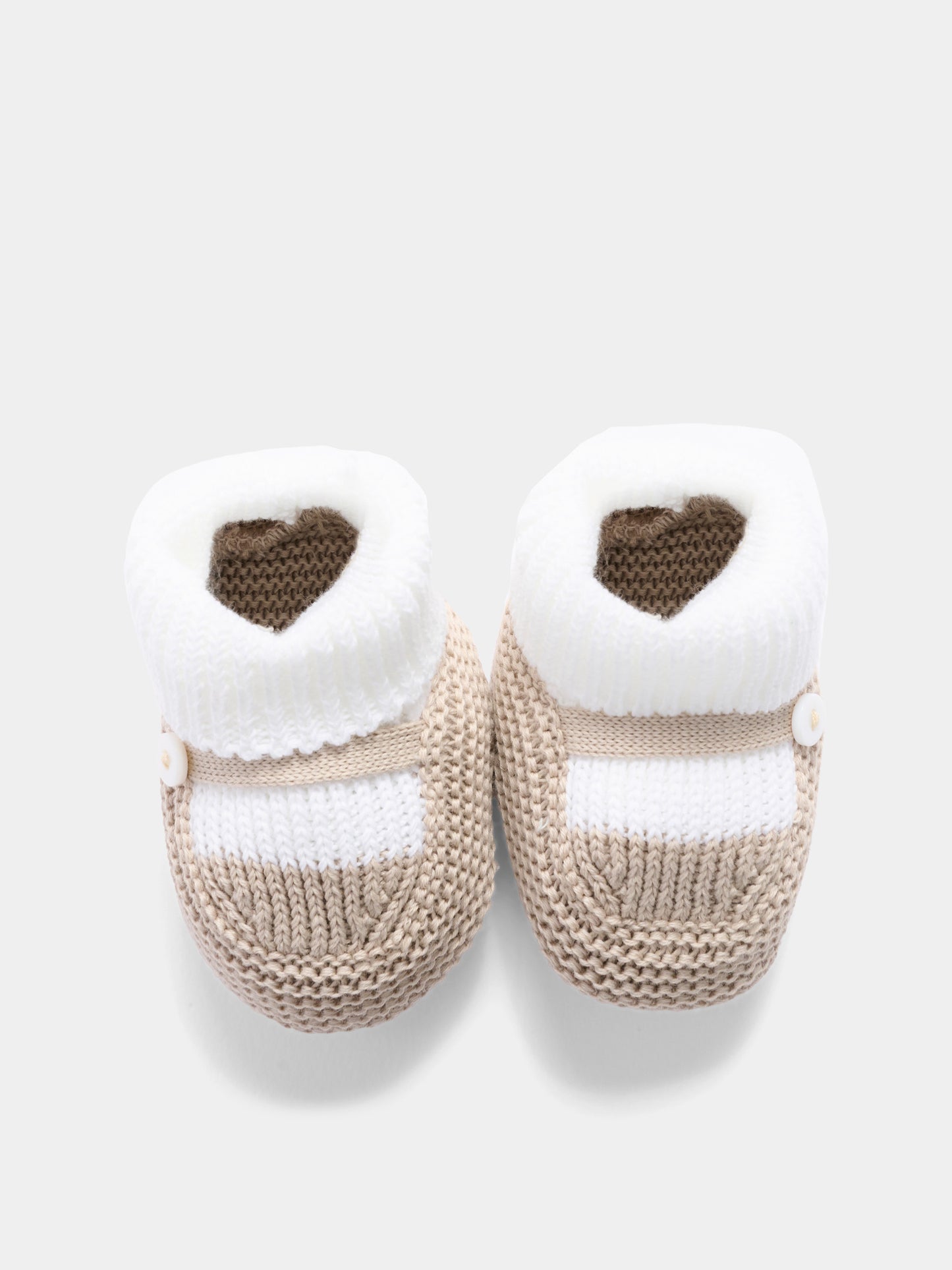 Babbucce beige per neonati,Little Bear,3140 BCO/CORDA