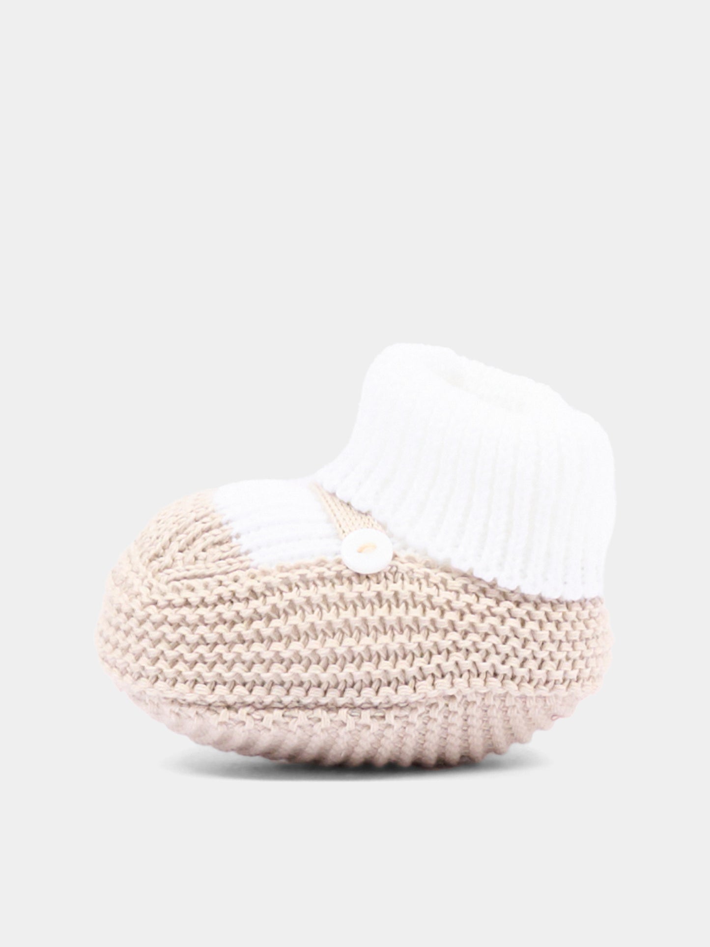 Babbucce beige per neonati,Little Bear,3140 BCO/CORDA