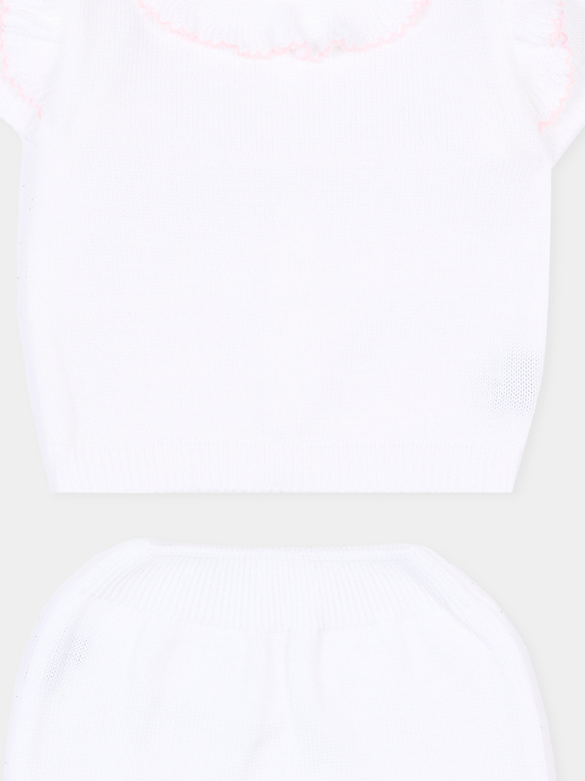 Completo nascita bianco per neonata,Little Bear,3104 BCO/ROSA M