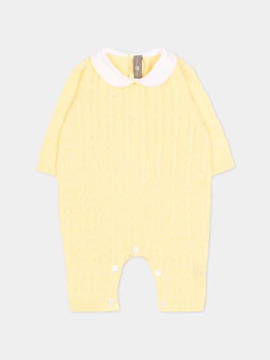 Tutina gialla per neonati a trecce,Little Bear,3108 GIALLO