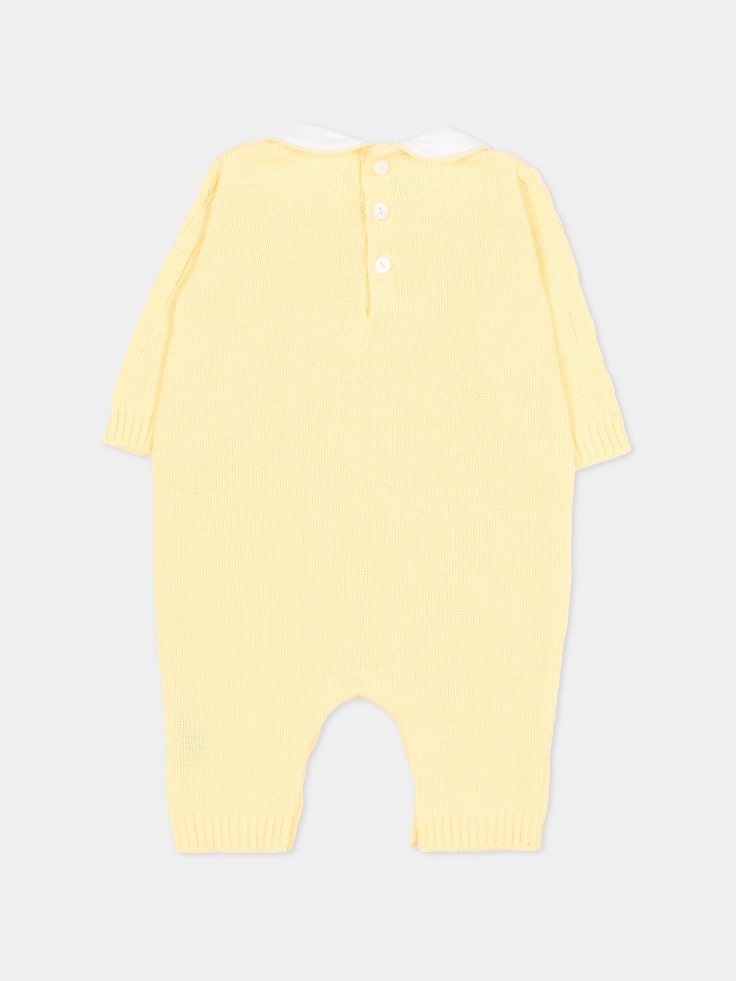 Tutina gialla per neonati a trecce,Little Bear,3108 GIALLO