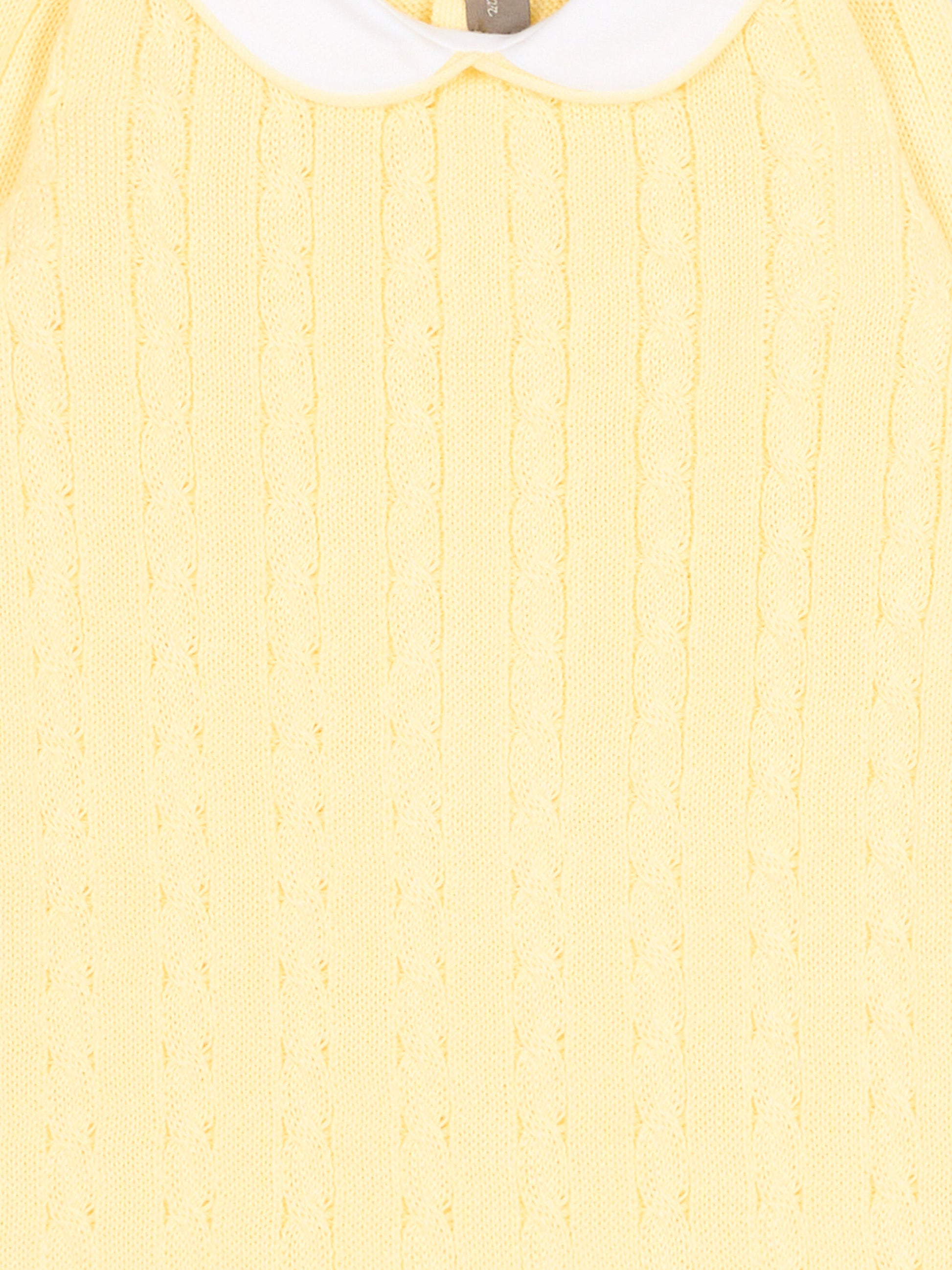 Tutina gialla per neonati a trecce,Little Bear,3108 GIALLO