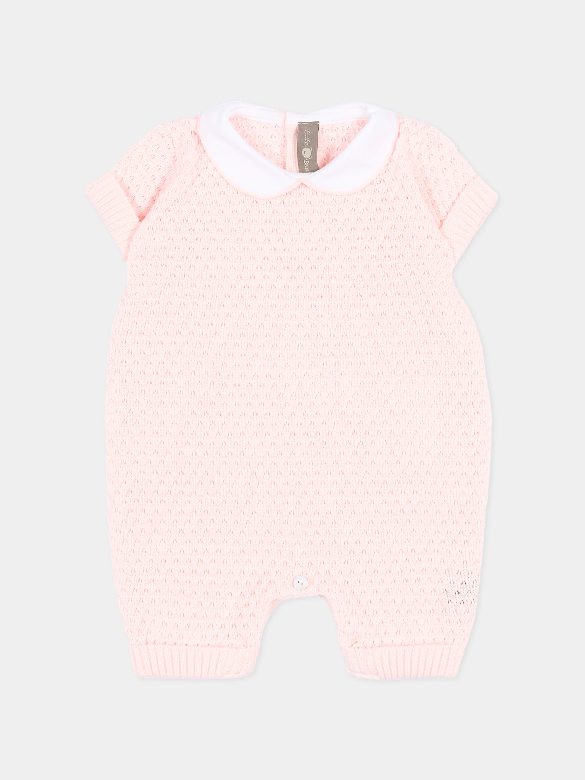 Pagliaccetto rosa per neonata traforato,Little Bear,3114 CIPRIA