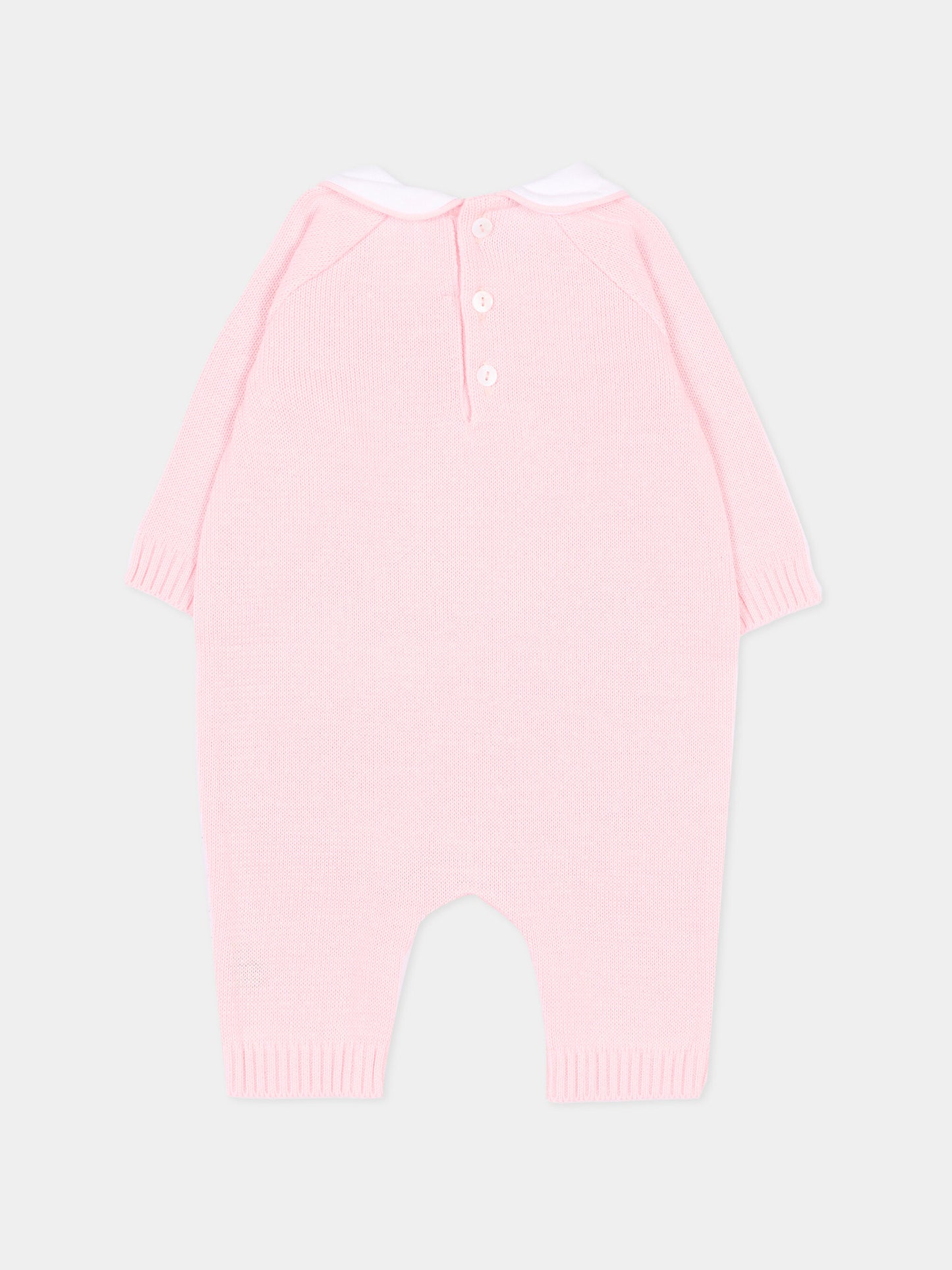 Tutina rosa per neonata con orsetto,Little Bear,3141 ROSA M