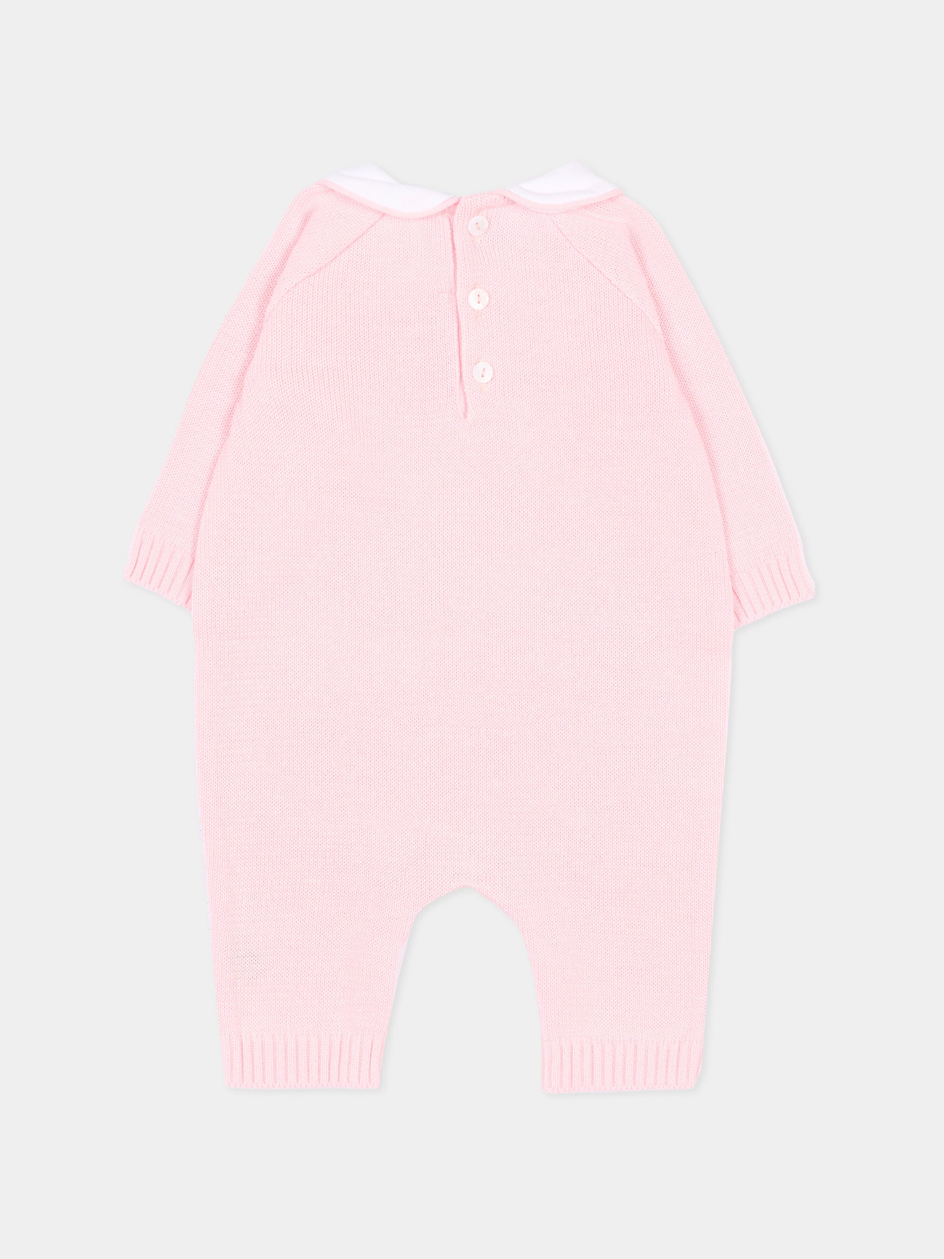 Tutina rosa per neonata con orsetto,Little Bear,3141 ROSA M