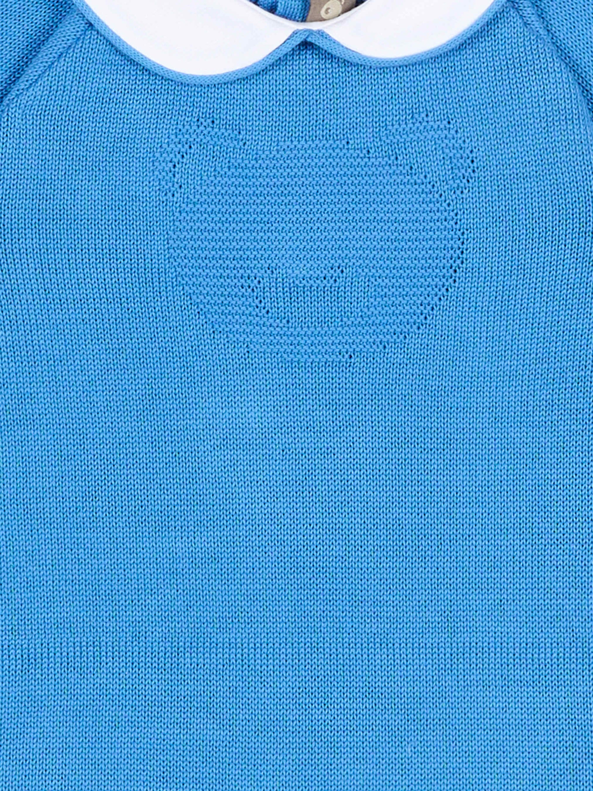Pagliaccetto azzurro per neonato con orsetto,Little Bear,3120 AZZURRO
