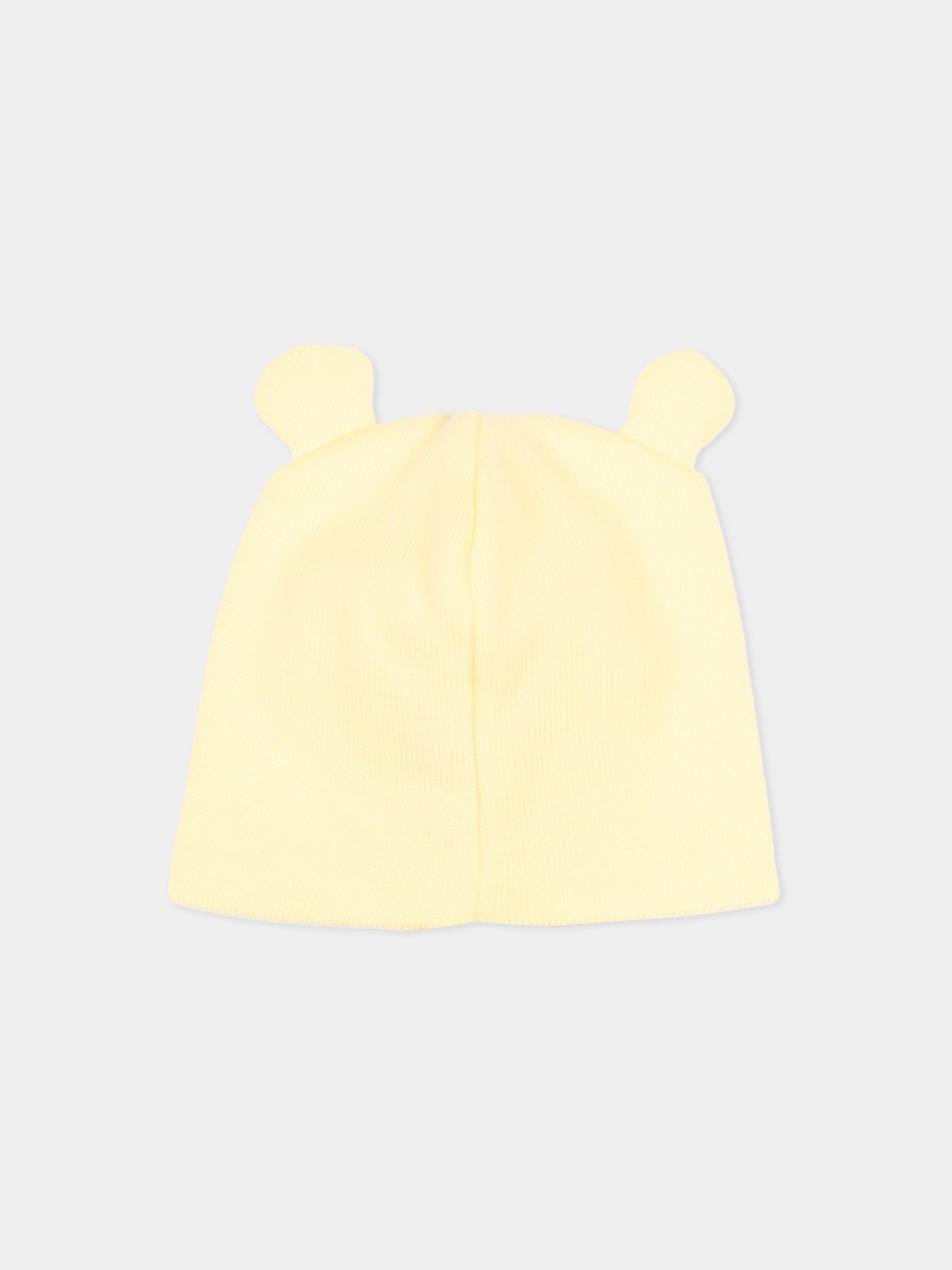 Cappello giallo per neonati con orecchie,Little Bear,3139 GIALLO/BCO